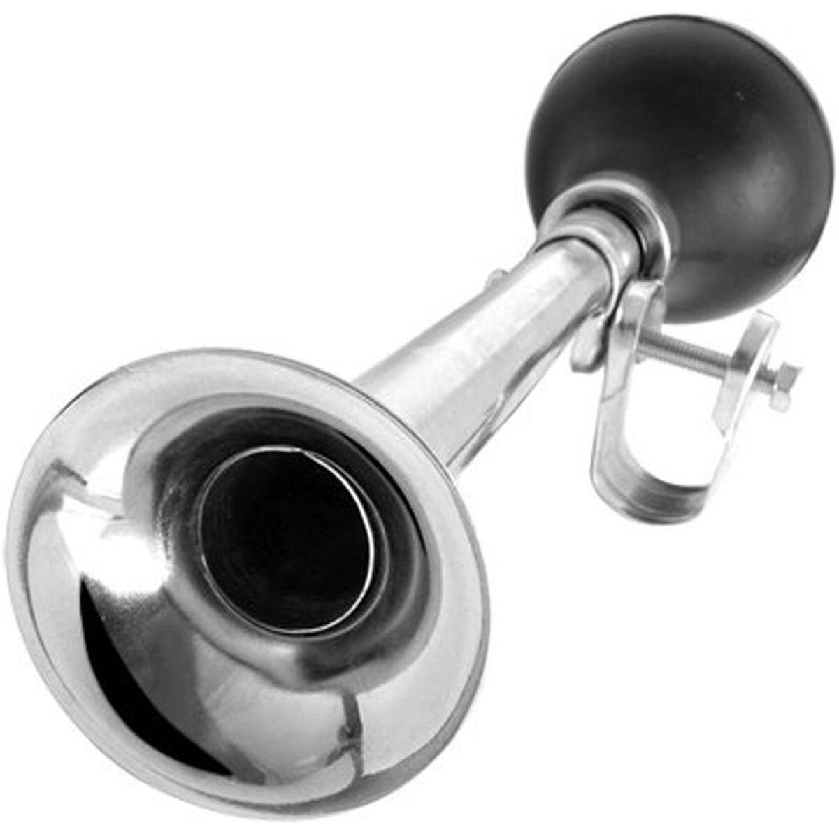 Trąbka Klakson Rowerowy Chrom 21cm