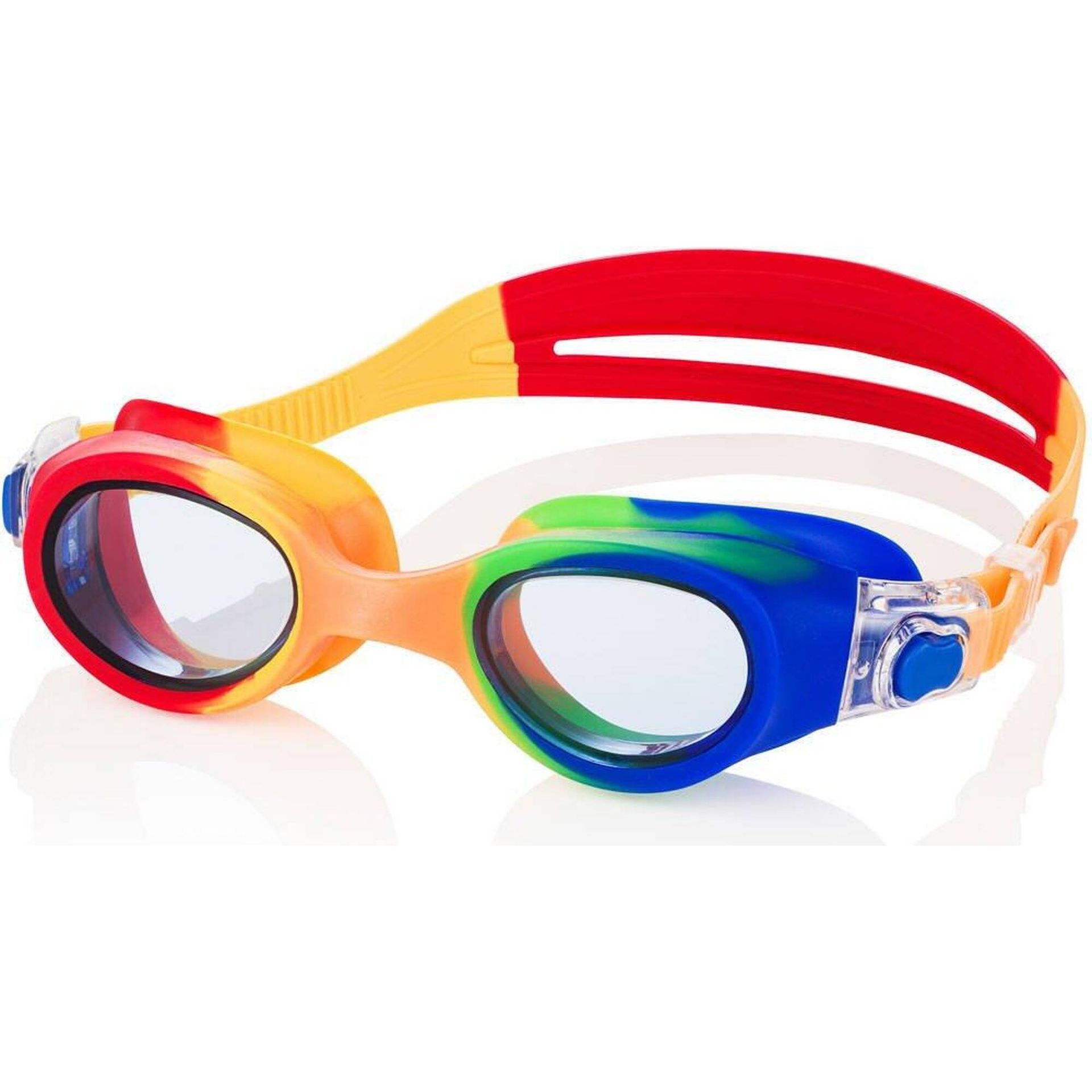 Aqua Speed, Okulary pływackie, Pegaz 30, czerwony-żółty