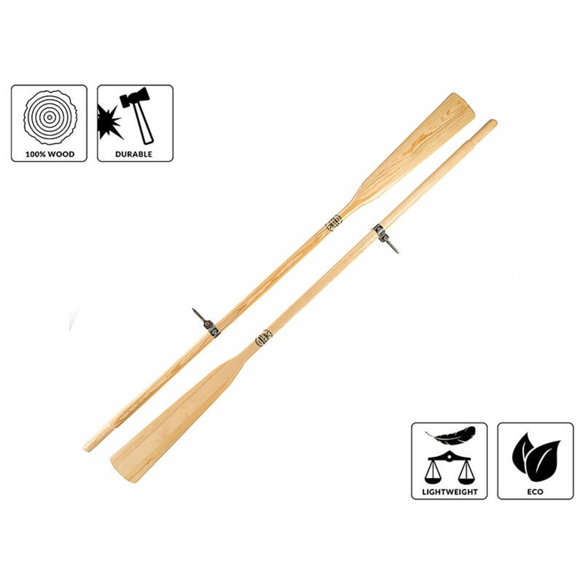 Wiosła szalupowe do łodzi + dulki John Paddle (komplet - 2 sztuki)