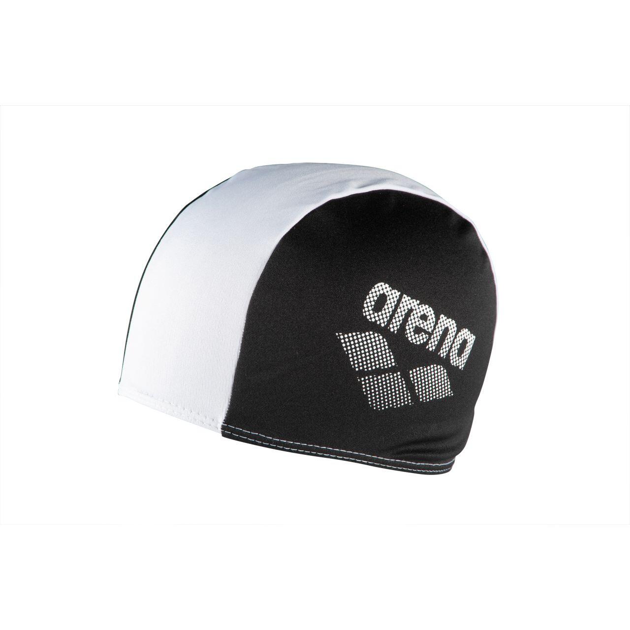 Arena Polyester II Czapka Dzieci, black white 2021 Czepki 2468-510-0