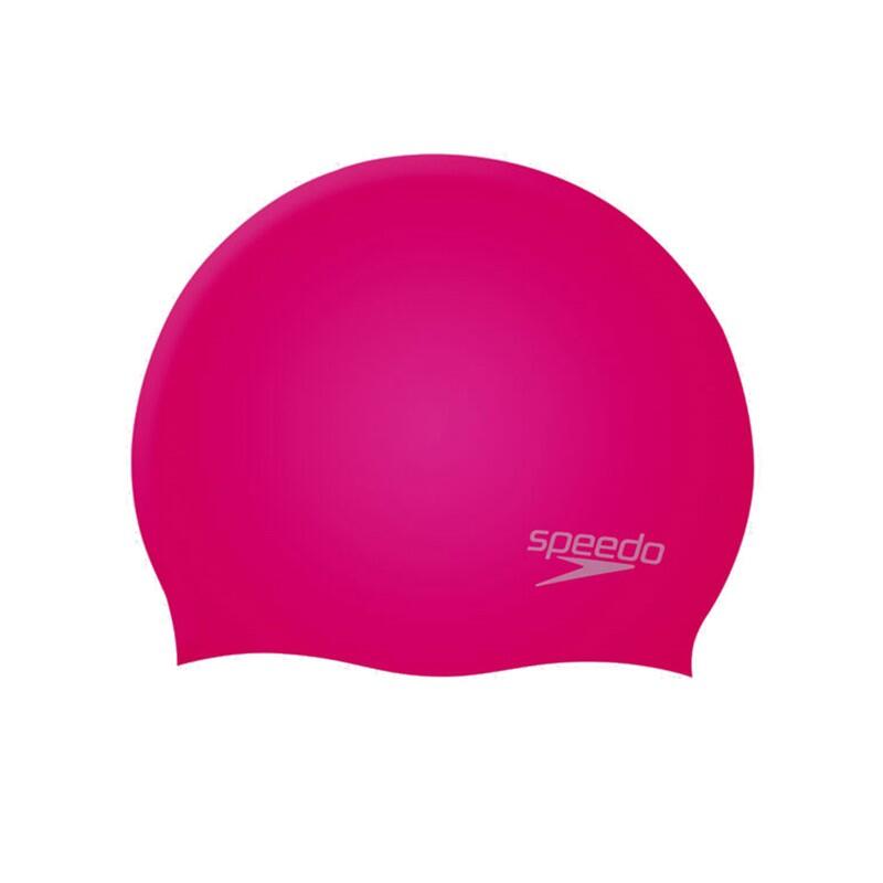 Speedo plain moulded silicone junior cap