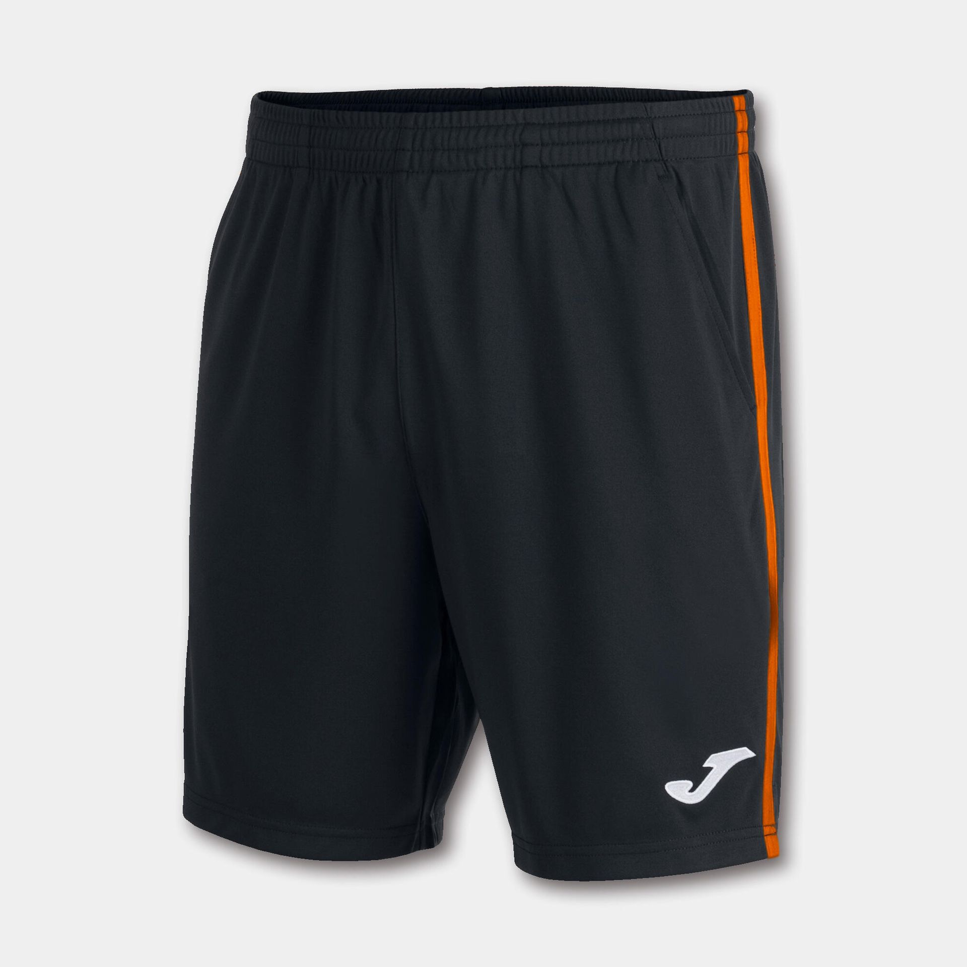 Spodenki do tenisa męskie Joma OPEN III BERMUDA black fluor orange