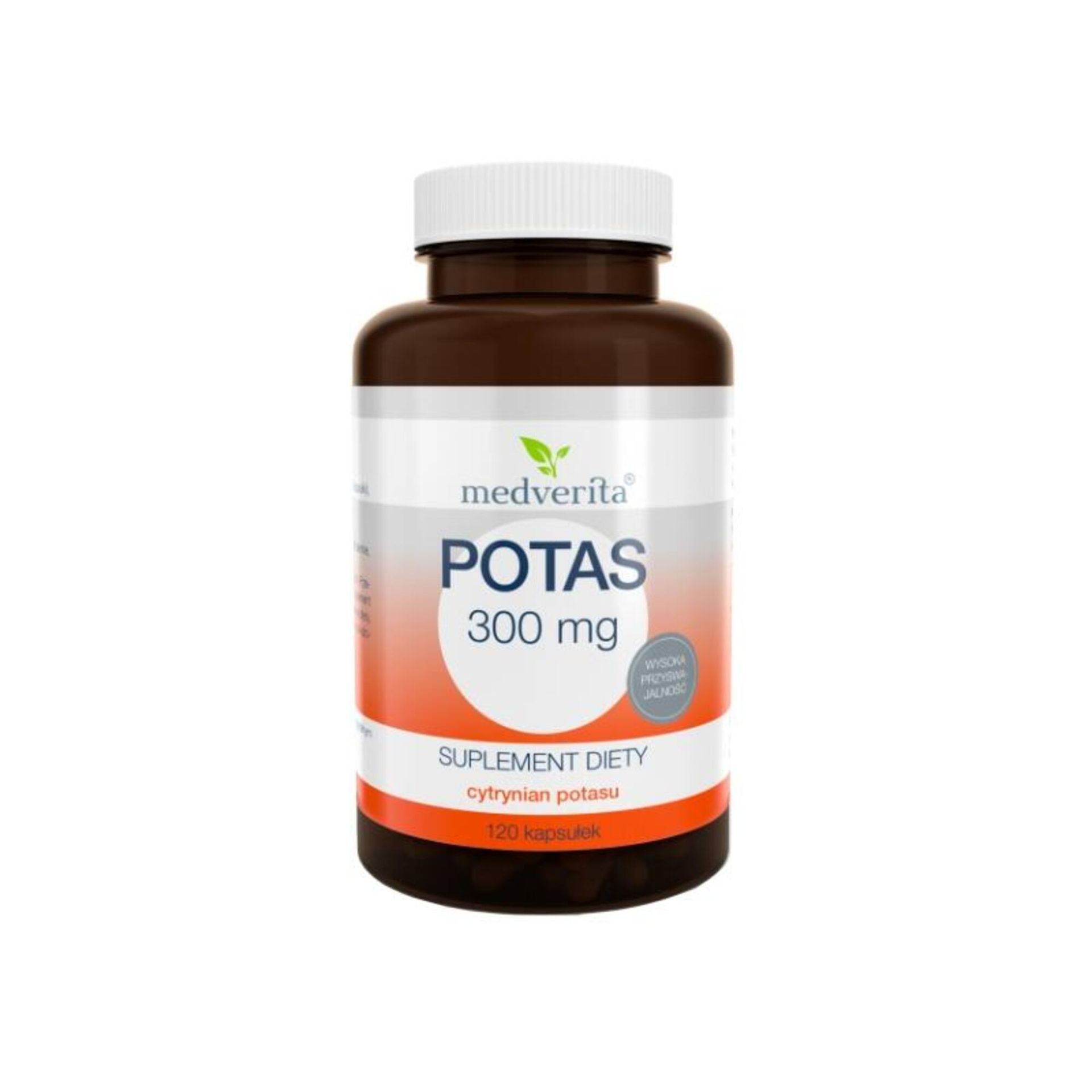Potas 300mg MEDVERITA 120 kaps