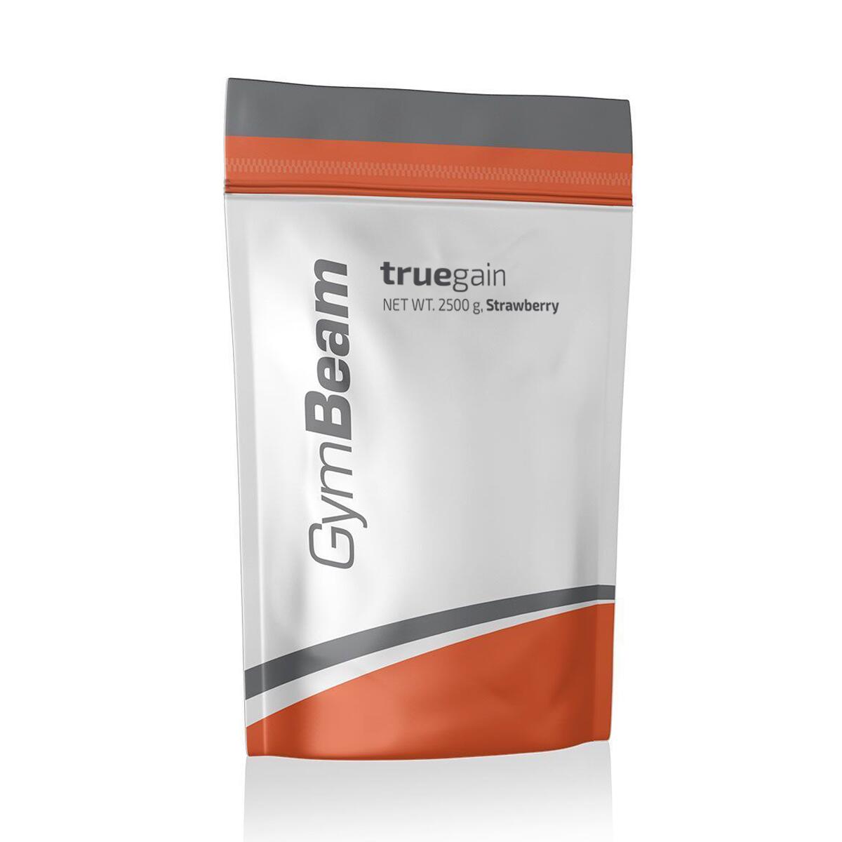 Gainer GymBeam True Gain 2500 g truskawka