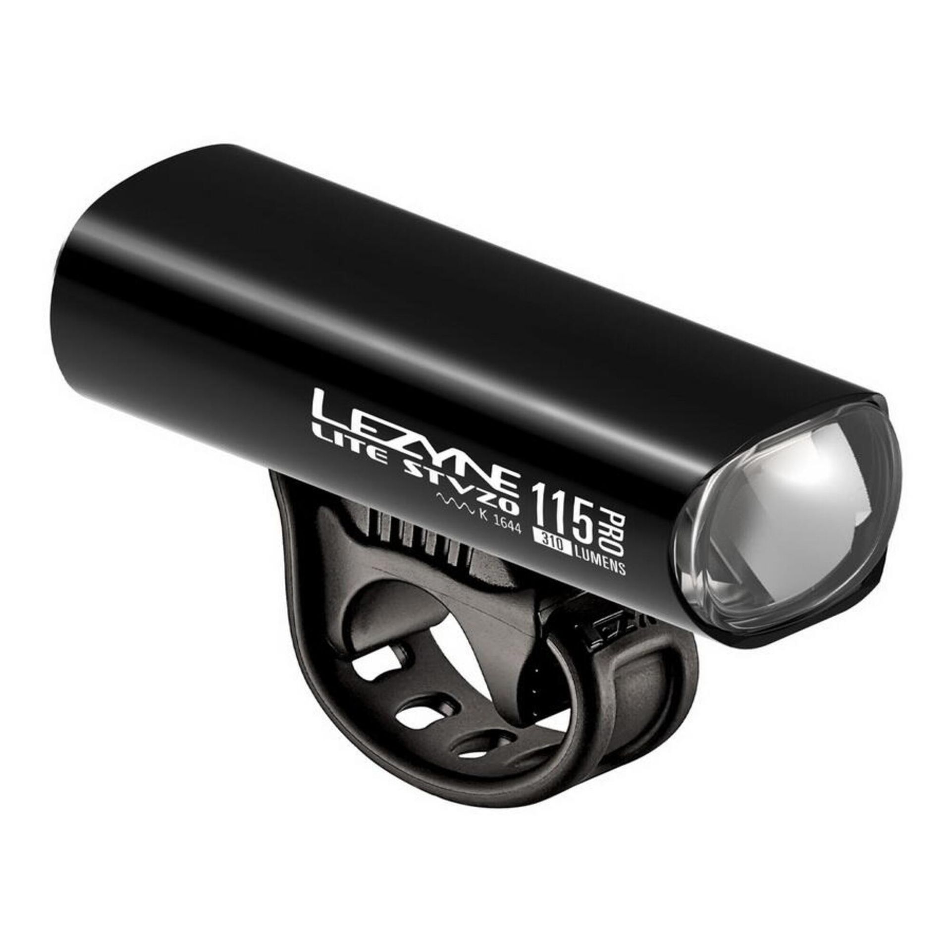 LEZYNE Lite Drive Pro 115 Reflektor przedni LED, black 2020 Lampki przednie na baterie 452000021