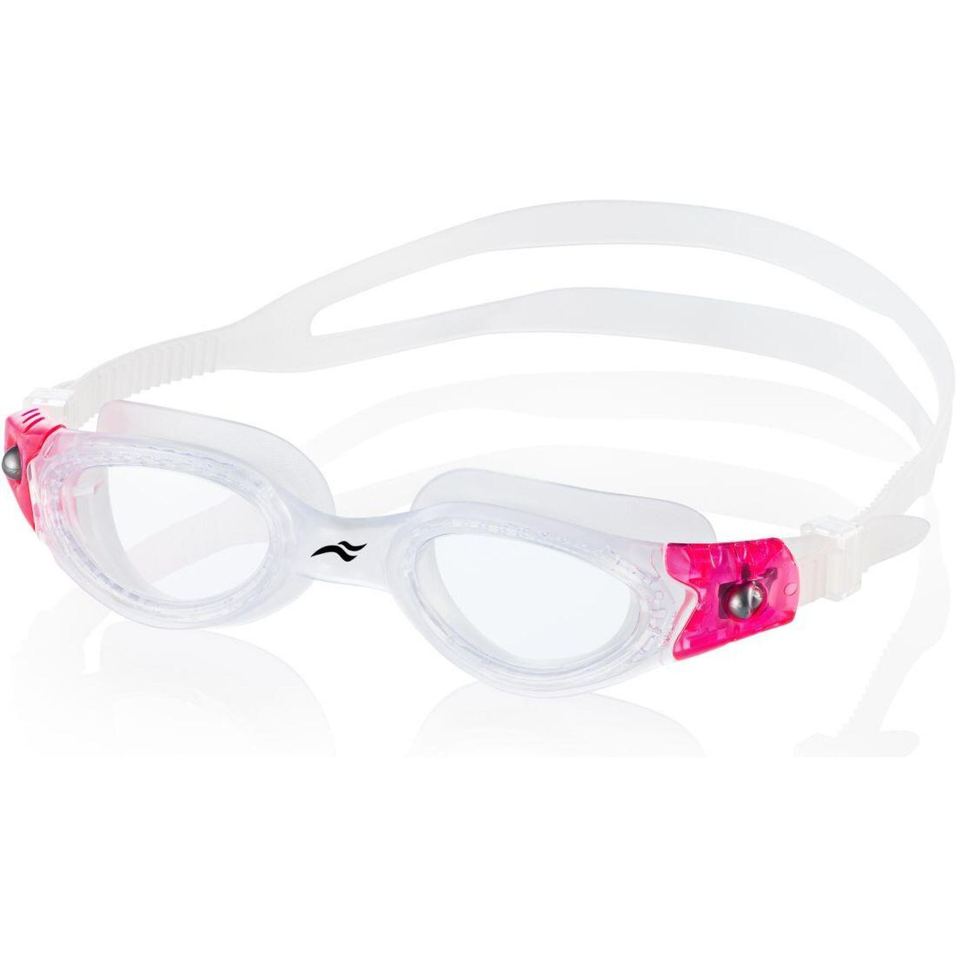 Aqua Speed AquaSpeed, Okulary pływackie, Pacific JR, transparentne różowe