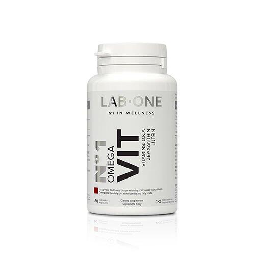 LAB ONE N1 Omega VIT (Omega 3 + Witaminy D, K, A - Zestaw 2 Opakowania) 2 x 60 kapsułek