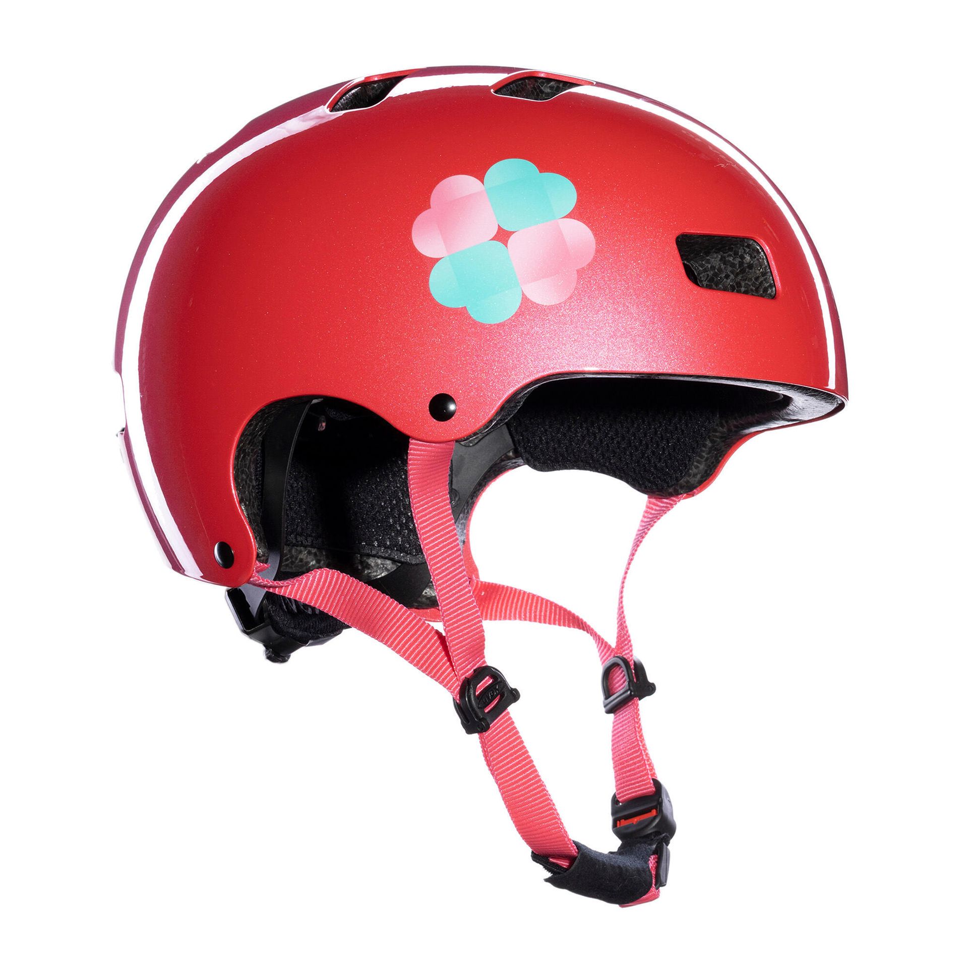 UVEX Kid 3 Kask rowerowy Dzieci, pink flower 55-58cm 2021 Kaski dla dzieci S4148193317