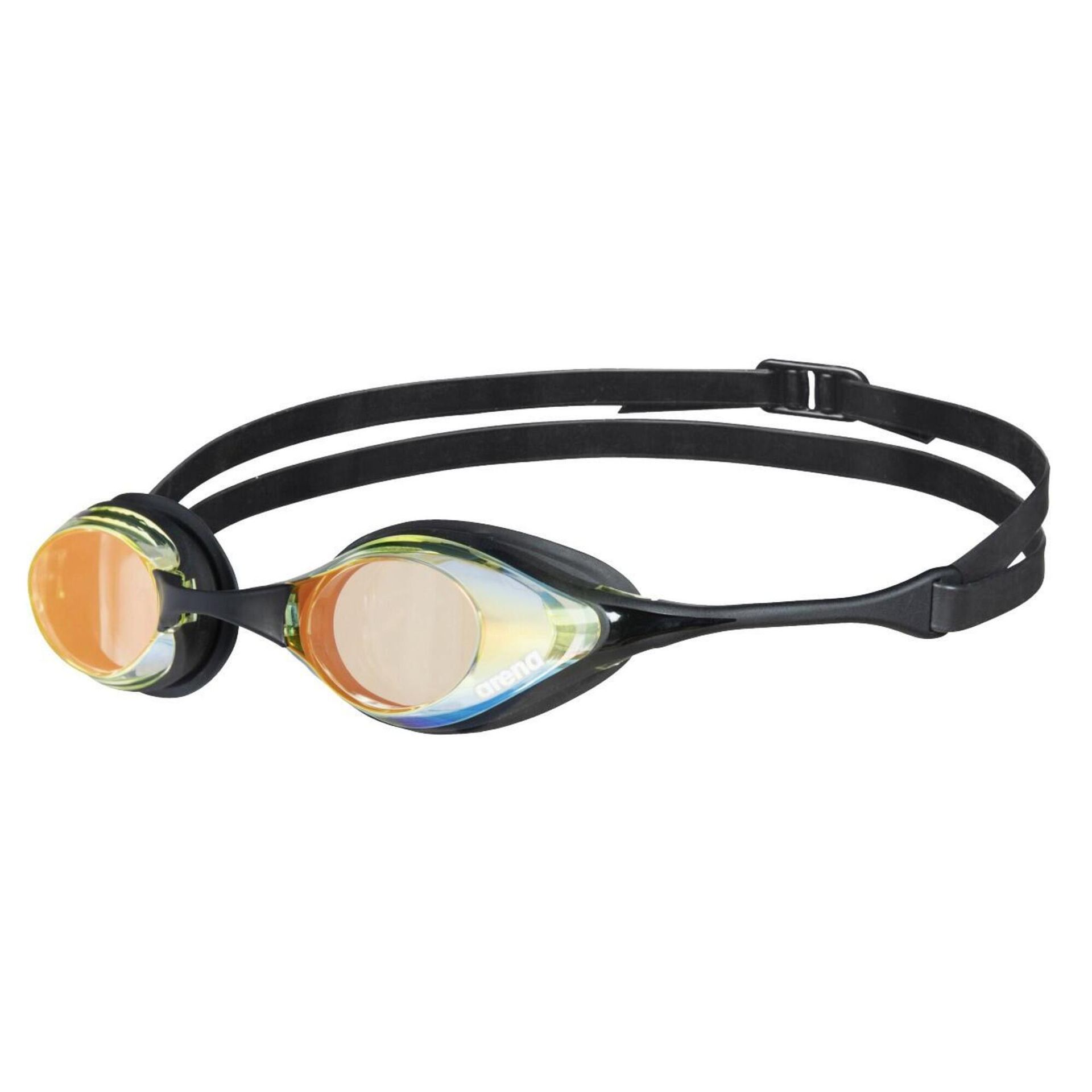 Arena Cobra Swipe Mirror Goggles, yellow copper/black 2021 Okulary do pływania 4196-350-0