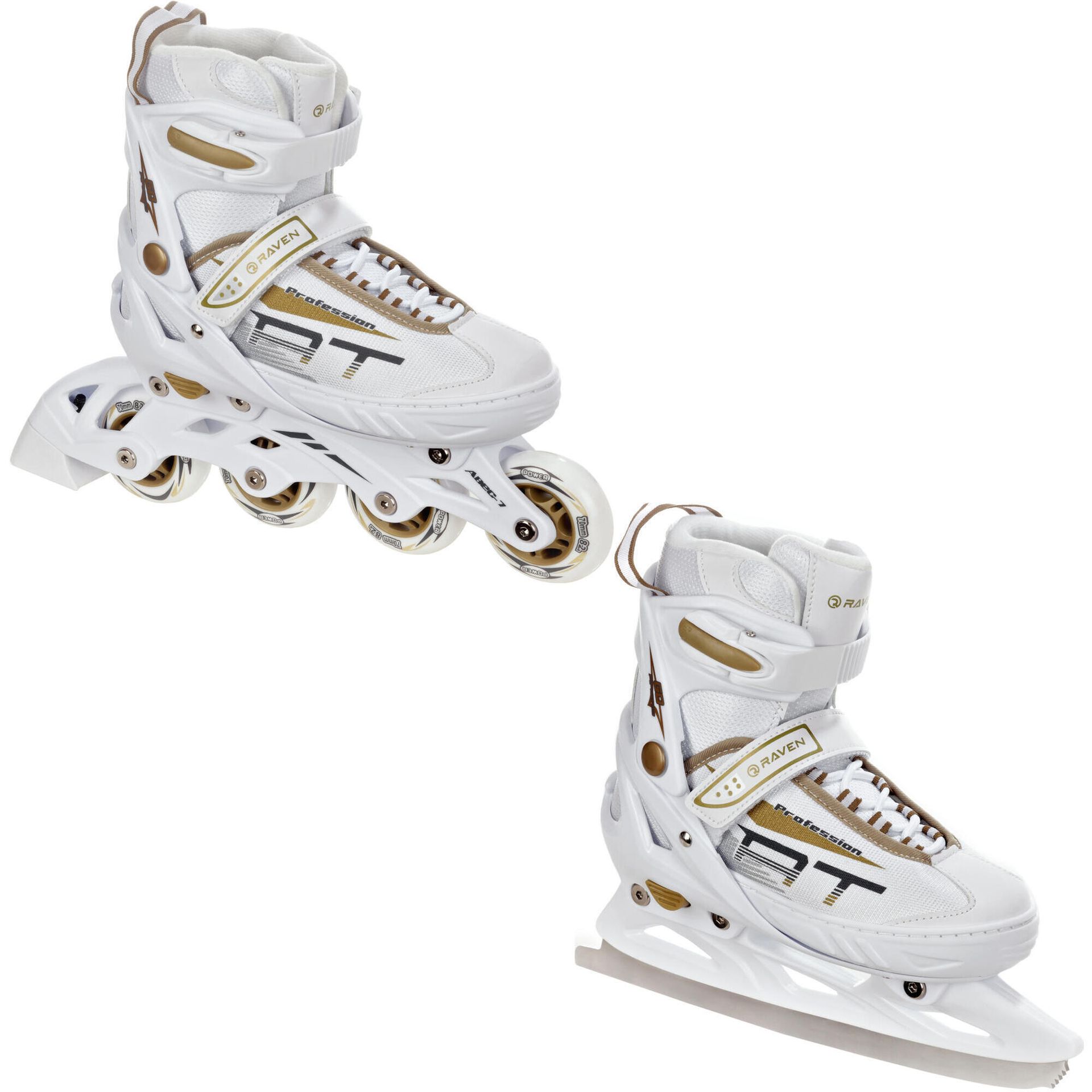 Rolko Wrotki 3w1 Raven Profession White/Gold 35-39