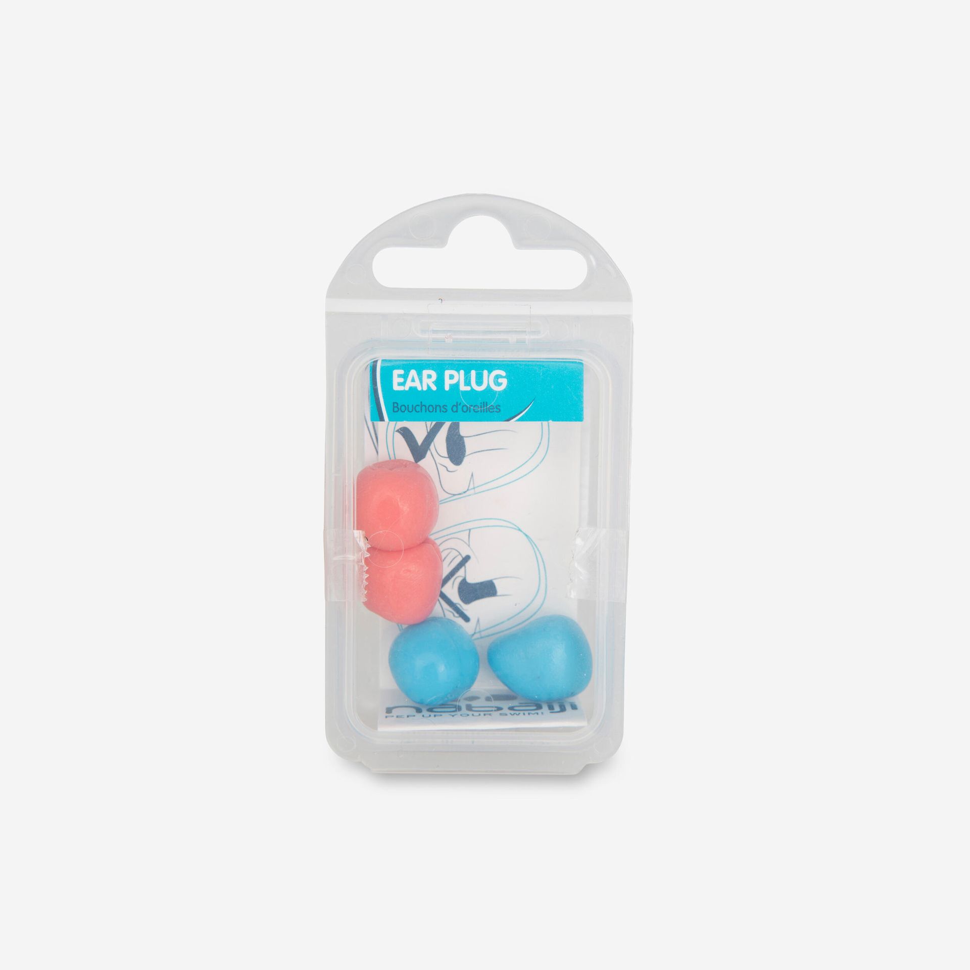NABAIJI Zatyczki Pływackie Do Uszu Plastyczne Unisex  3583788448686