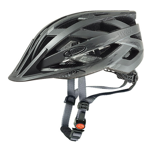 UVEX Uvex I-Vo Cc 4104231117 Kask Rowerowy, Czarny (Black-Smoke Mat), Obwód Głowy 5660 Cm (4104231117_1117_56-60)