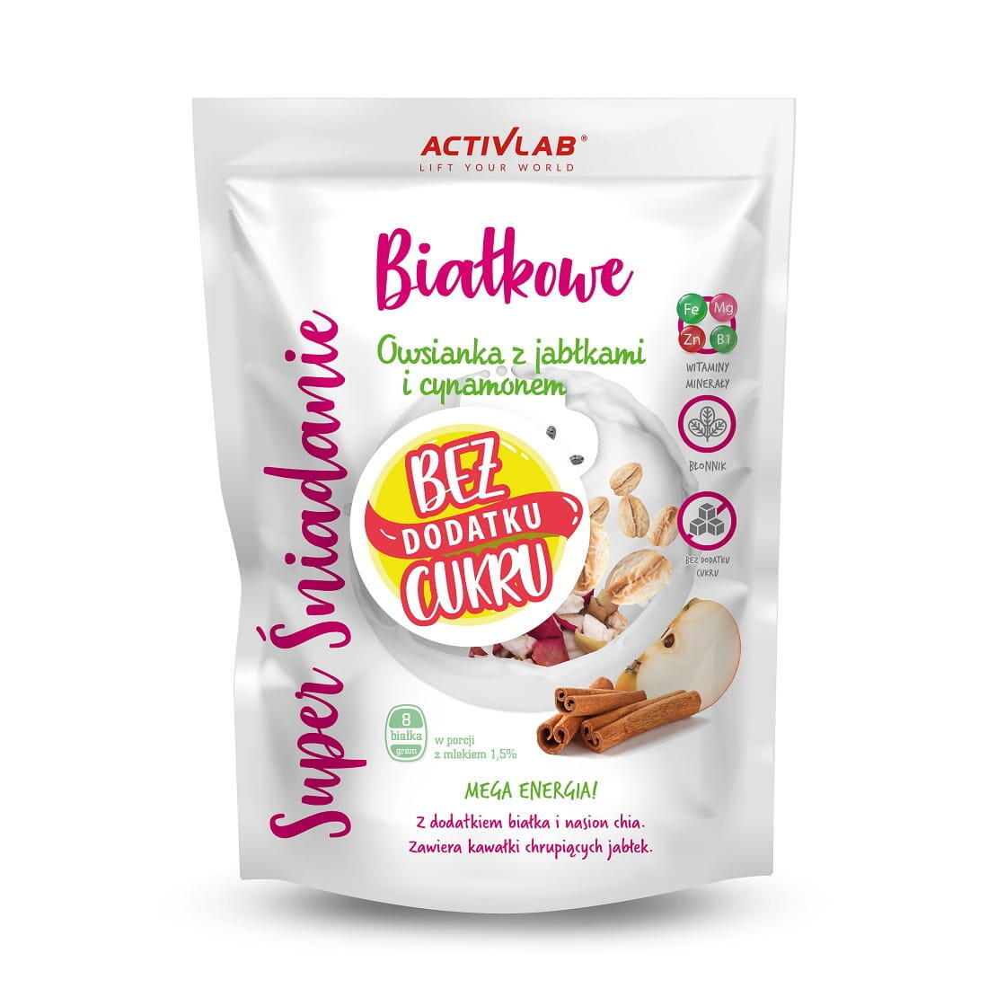 ACTIVLAB SUPER ŚNIADANIE owsianka z  jab-cyn 300g