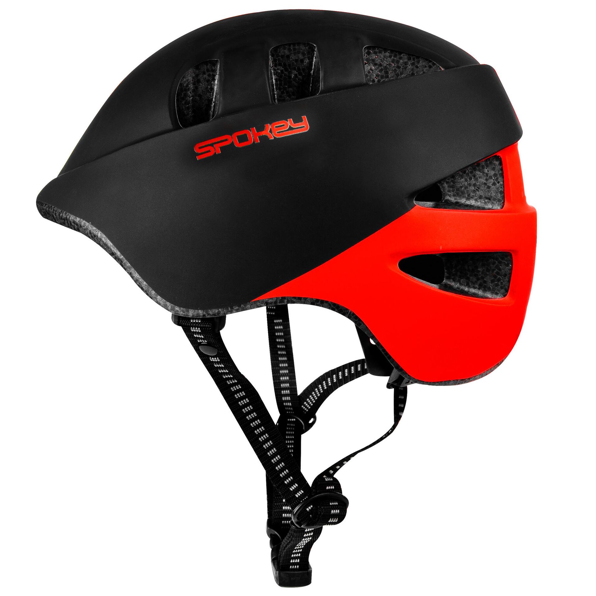 Spokey Kask Cherub rozmiar 44-48) Czerowno-czarny
