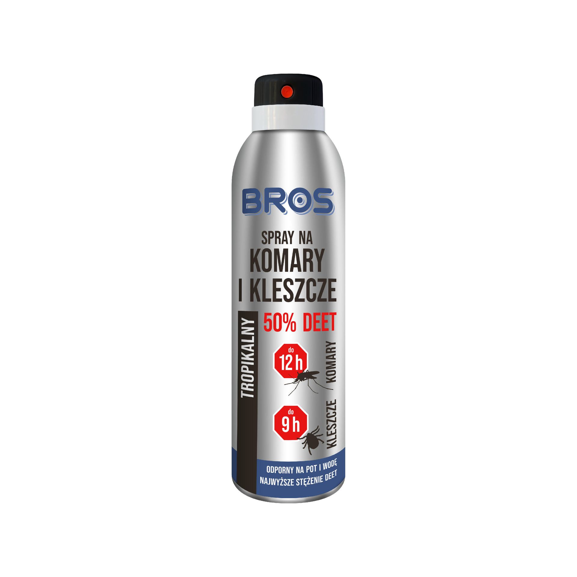 Bros spray na komary i kleszcze 50% DEET 180ml 449165