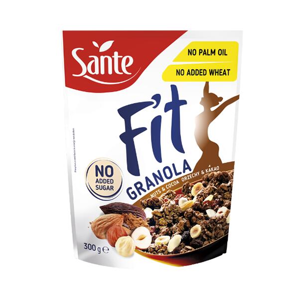 Sante Fit Granola orzechowo-kakaowa bez cukru 300g