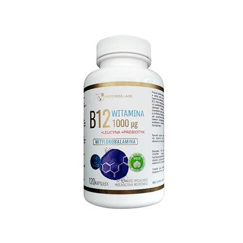 PROGRESS LABS Progress Labs Vitamin B12 1000mcg + Prebiotyk 120caps