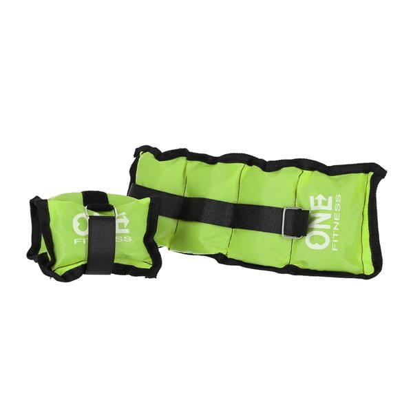 ONE FITNESS OBCIĄŻNIKI CIĘŻARKI NA NADGARSTKI I KOSTKI WW01 2X0.7KG ZIEL ONE FITNESS