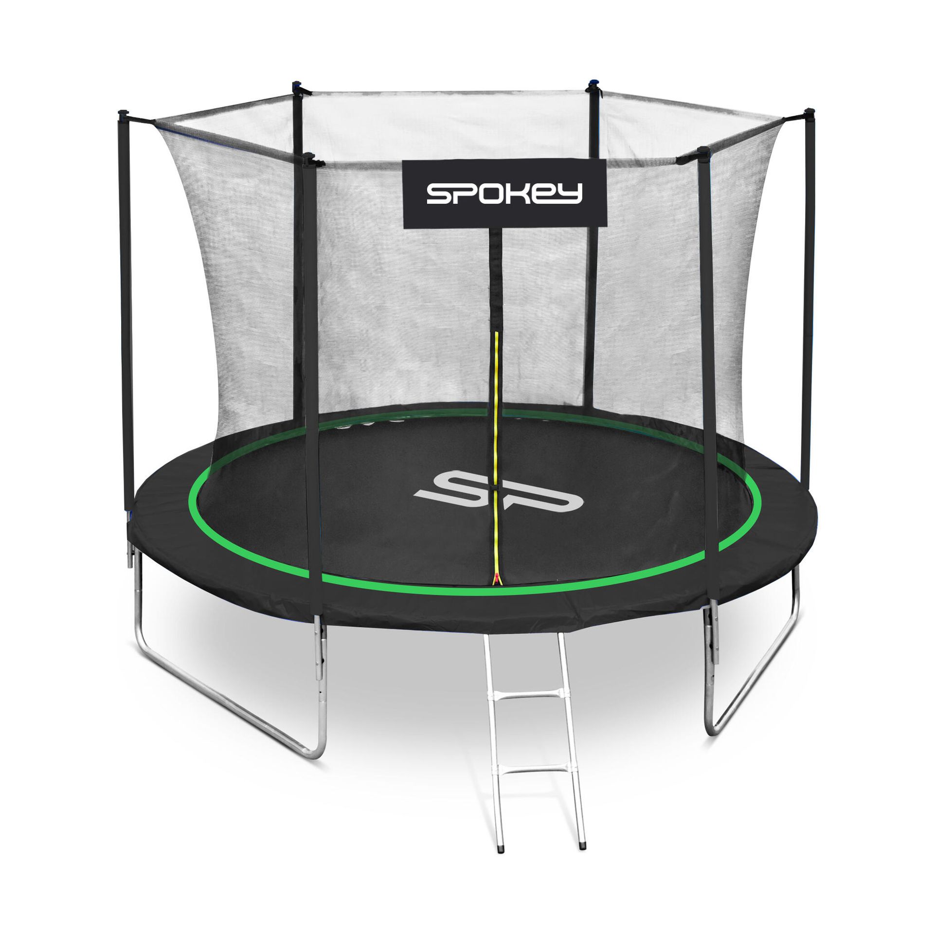 Spokey Trampolina Jumper 8FT średnica 244 cm zielona 927882