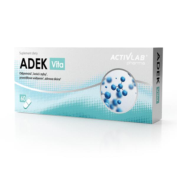 REGIS ACTIVLAB PHARMA ADEK Vita 60 kaps Odporność kości i zęby prawidłowe widzenie i zdrowa skóra 3540741