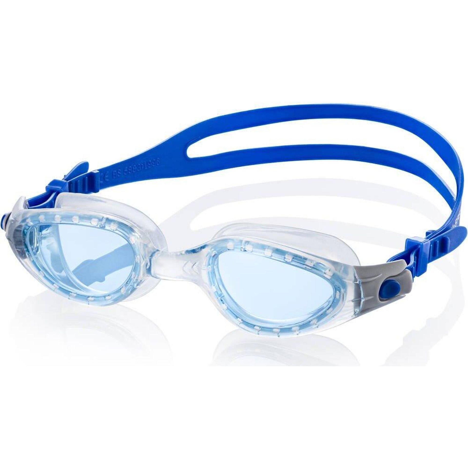 Aqua Speed AquaSpeed, Okulary pływackie, Eta, rozmiar L, niebieskie transparentne