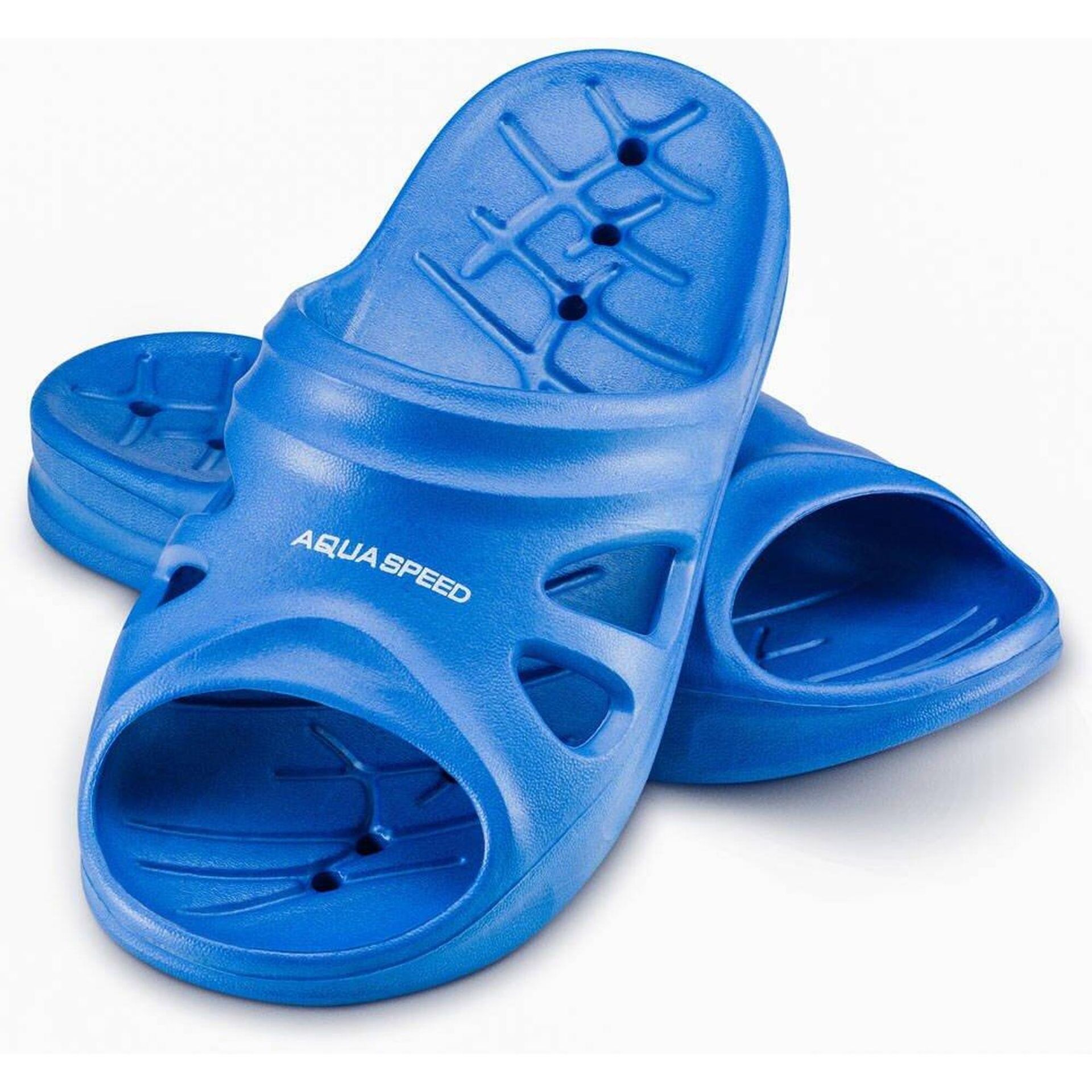 Aqua Speed klapek basenowych dla dorosłych i dzieci basen buty Podeszwa antypoślizgowa bardzo lekki # AS Florida, kolor: niebieski, rozmiar: 32 5908217660077