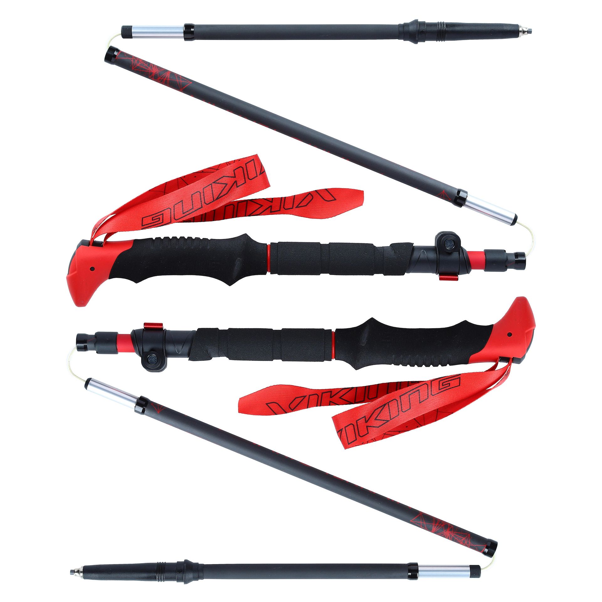 Viking Spider Fs Kije Trekkingowe Składane Carbon