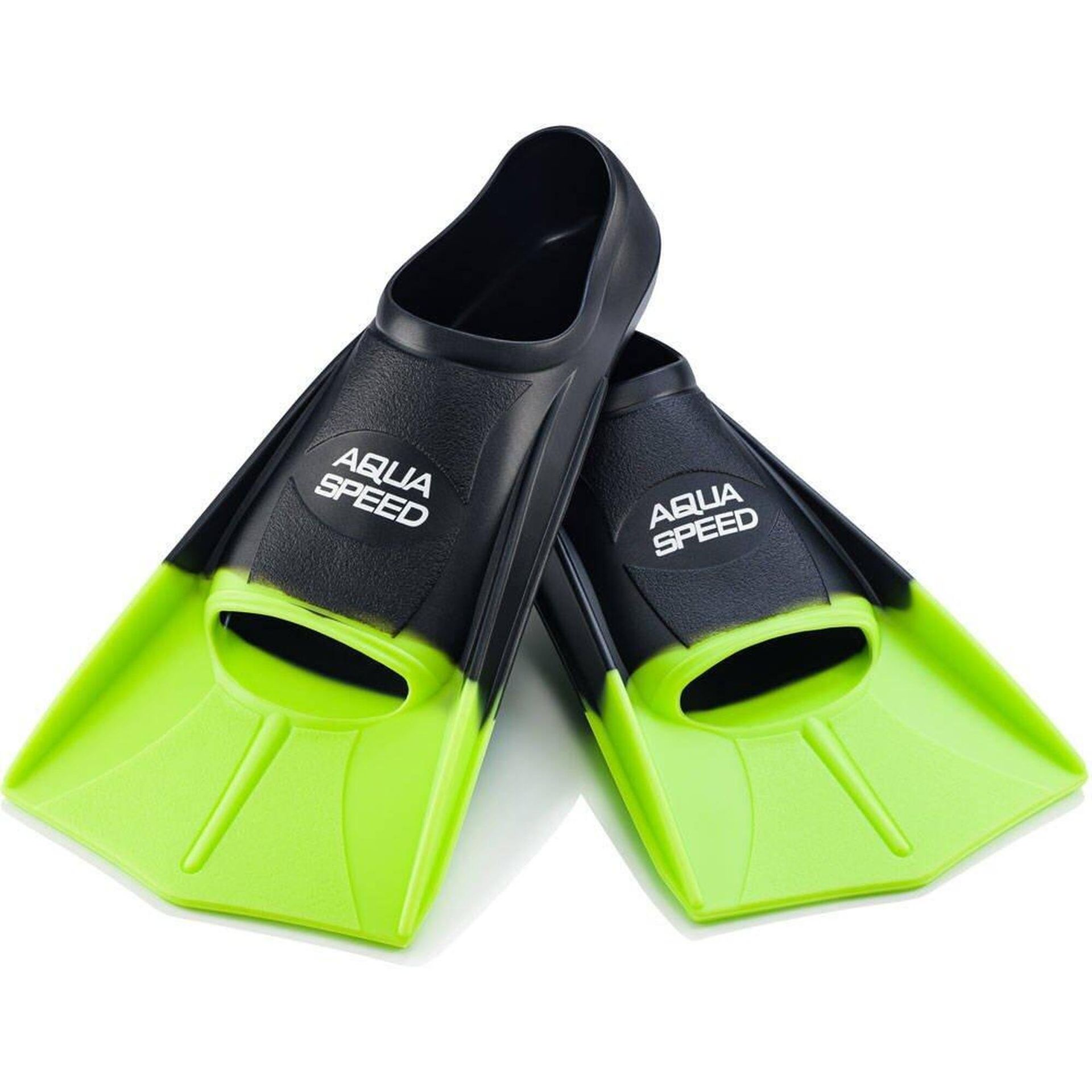 Aqua-speed Płetwy treningowe AquaSpeed krótkie 38 czarno-zielone Rozmiar buta: 43-44 2722_CZZ_43-44