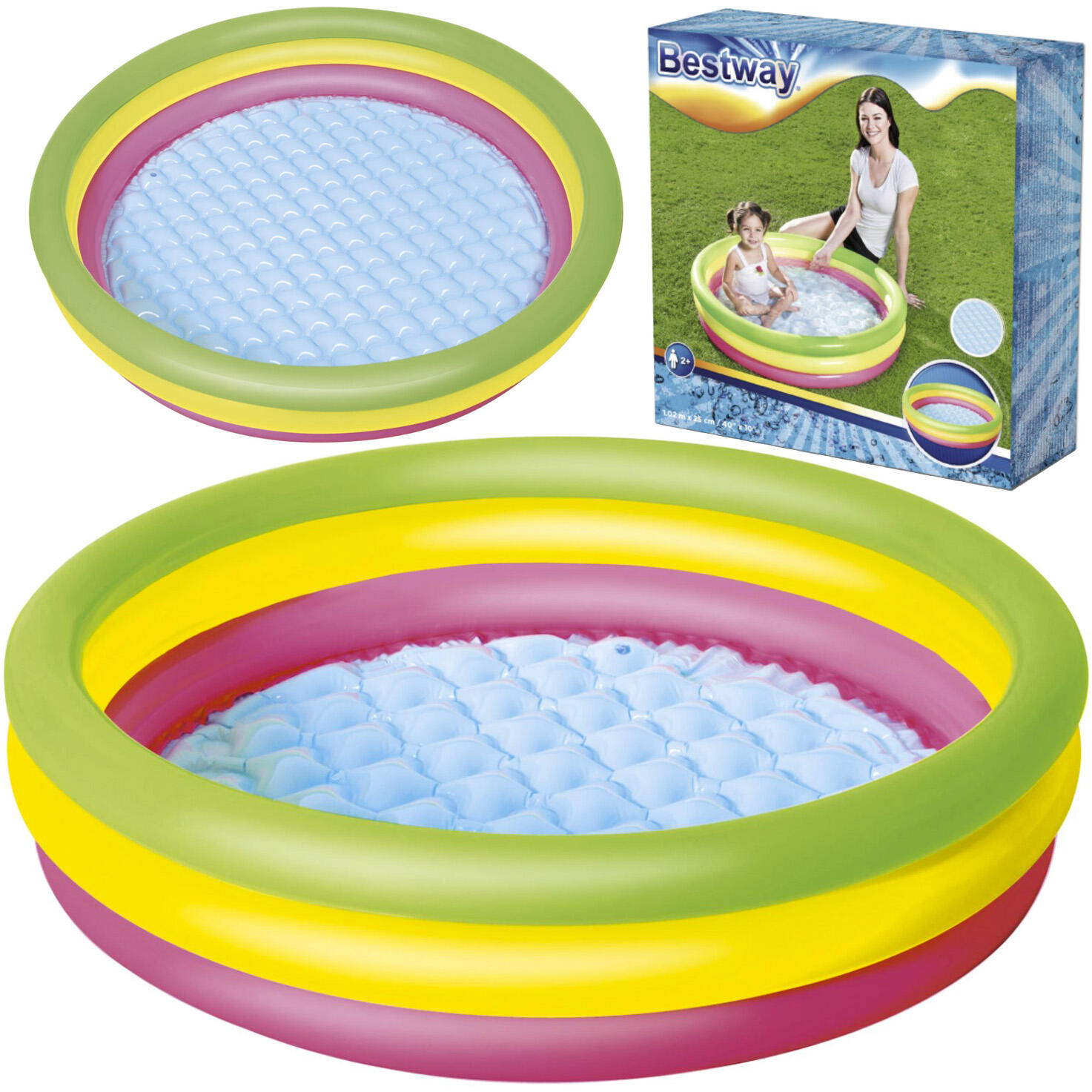 Bestway 51104 Basenik dmuchany miękkie dno 102 cm