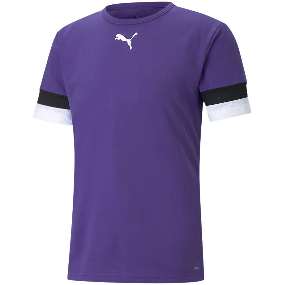 PUMA Koszulka piłkarska TeamRISE męska fioletowo-czarna biała rozm. XXL