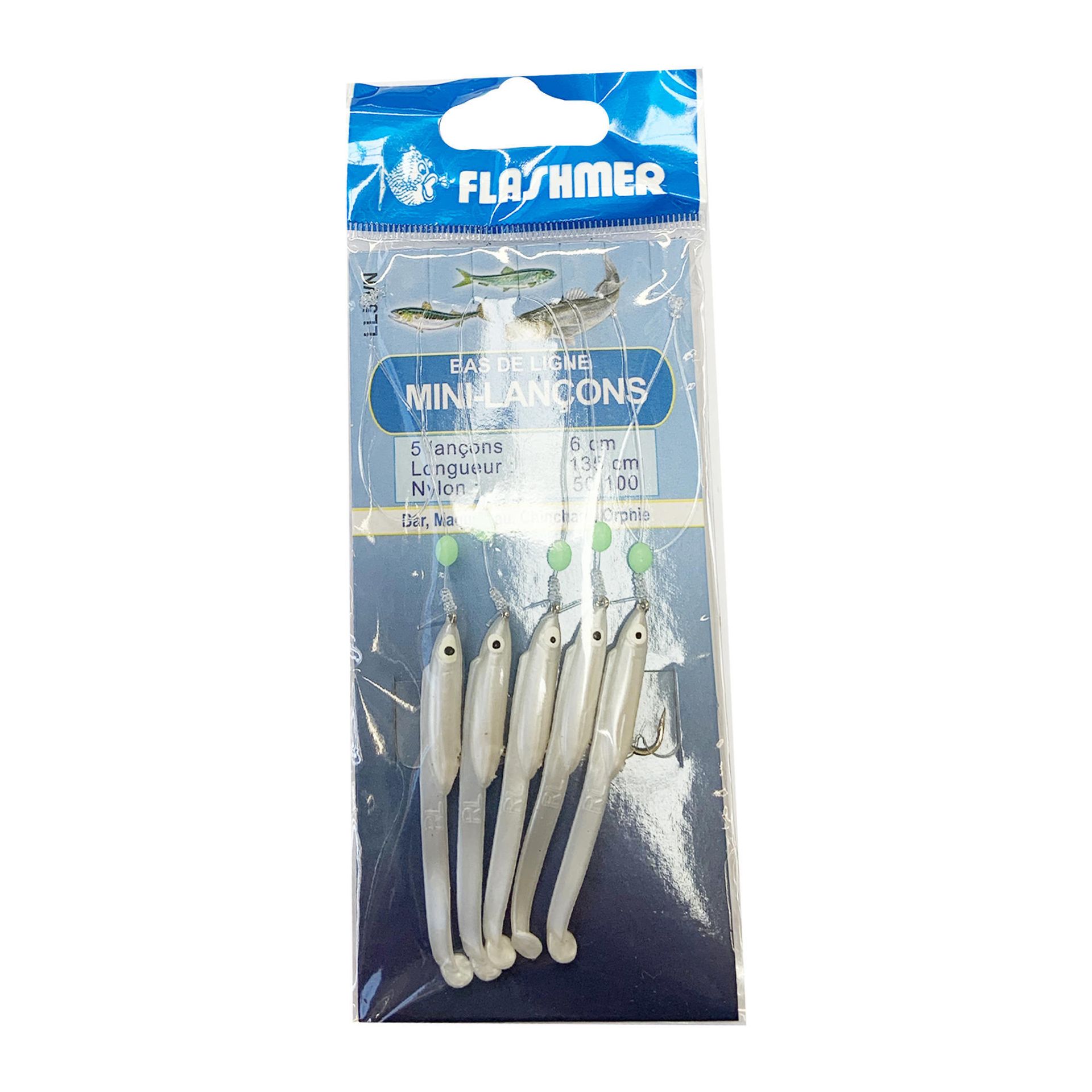 FLASHMER Przypon Mini Dobijaki 5 haczyków nr 6 Unisex