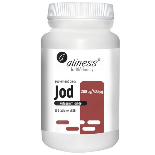 Aliness Jod (Jodek Potasu) 200 g / 400 g 200 Tabletek VEGE ALI-173