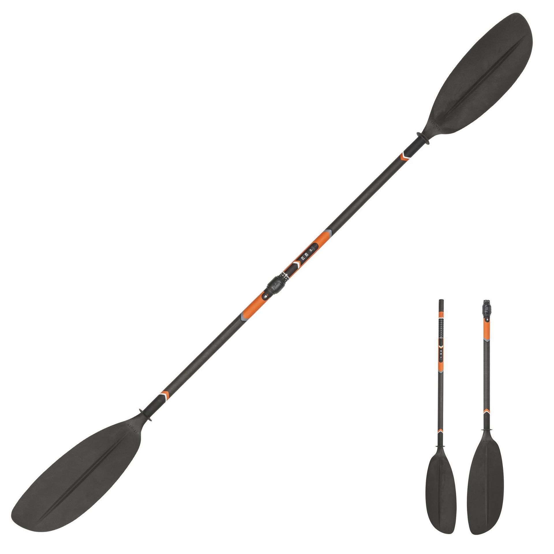 ITIWIT Wiosło składane regulowane X500 2 -cz. karbonowe do kajaka 210-220 cm