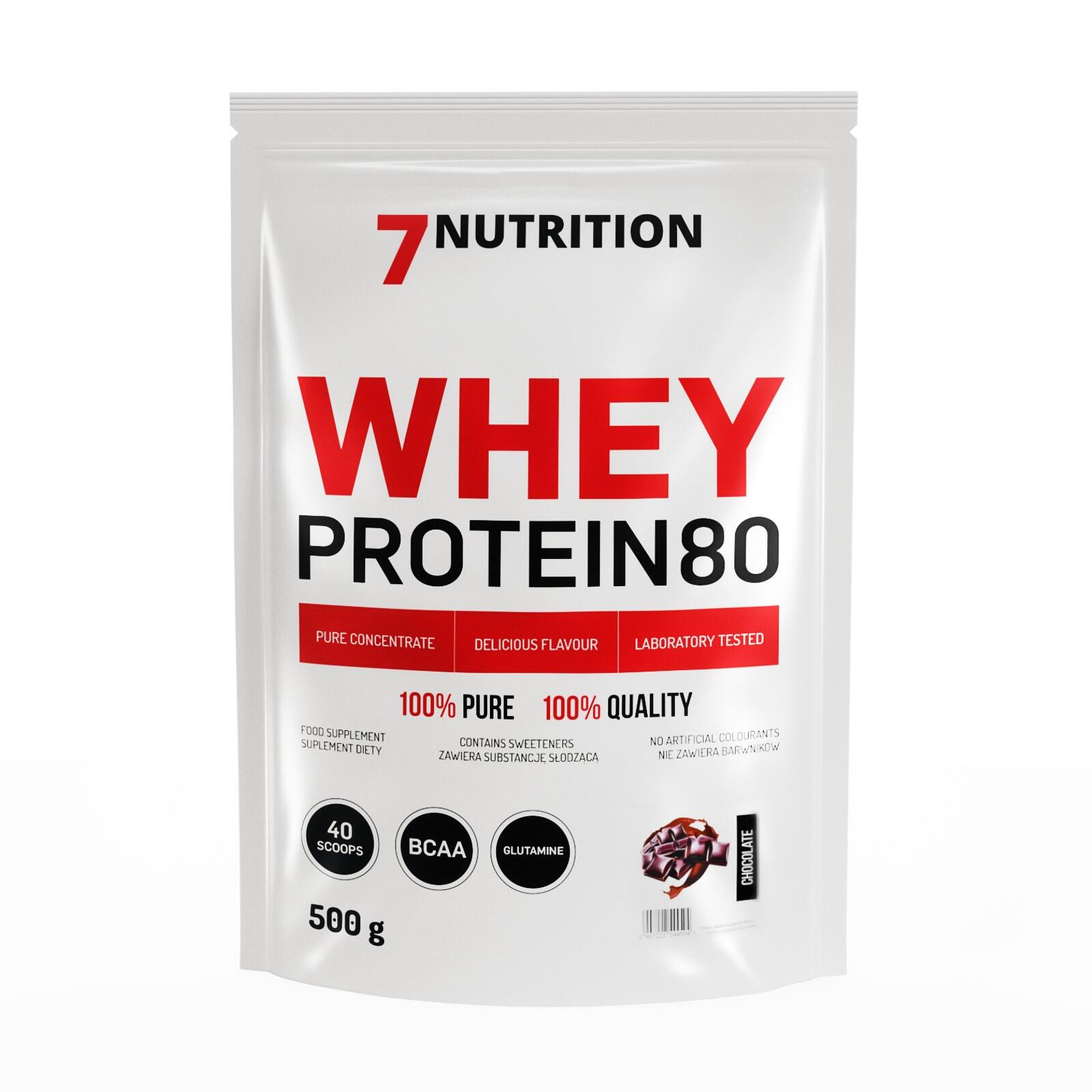 7Nutrition Odżywka białkowa, Whey Protein 80, czekolada, 500 g