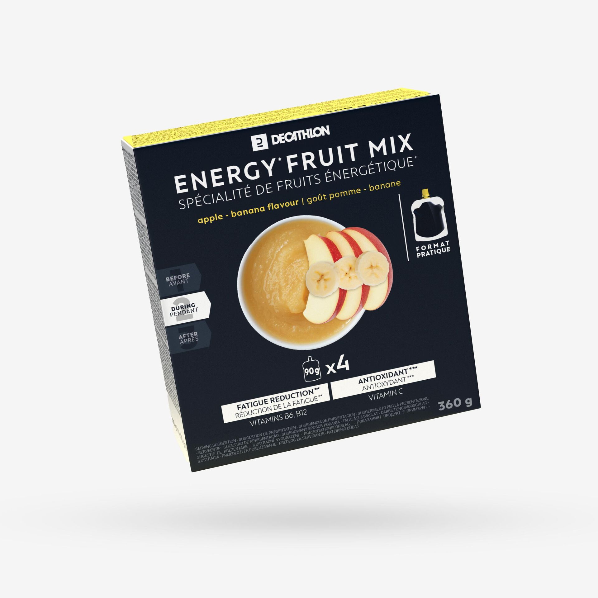APTONIA Specjał energetyczny owocowy jabłkowo-bananowy 4 x 90g Unisex  3583788156314
