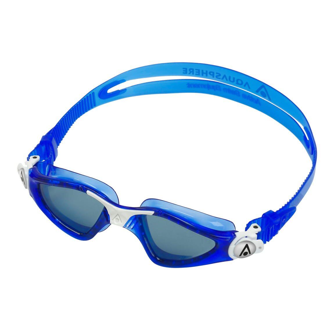 Aqua Sphere Dziecięce okulary pływackie KAYENNE JUNIOR ciemna soczewka biało niebieski