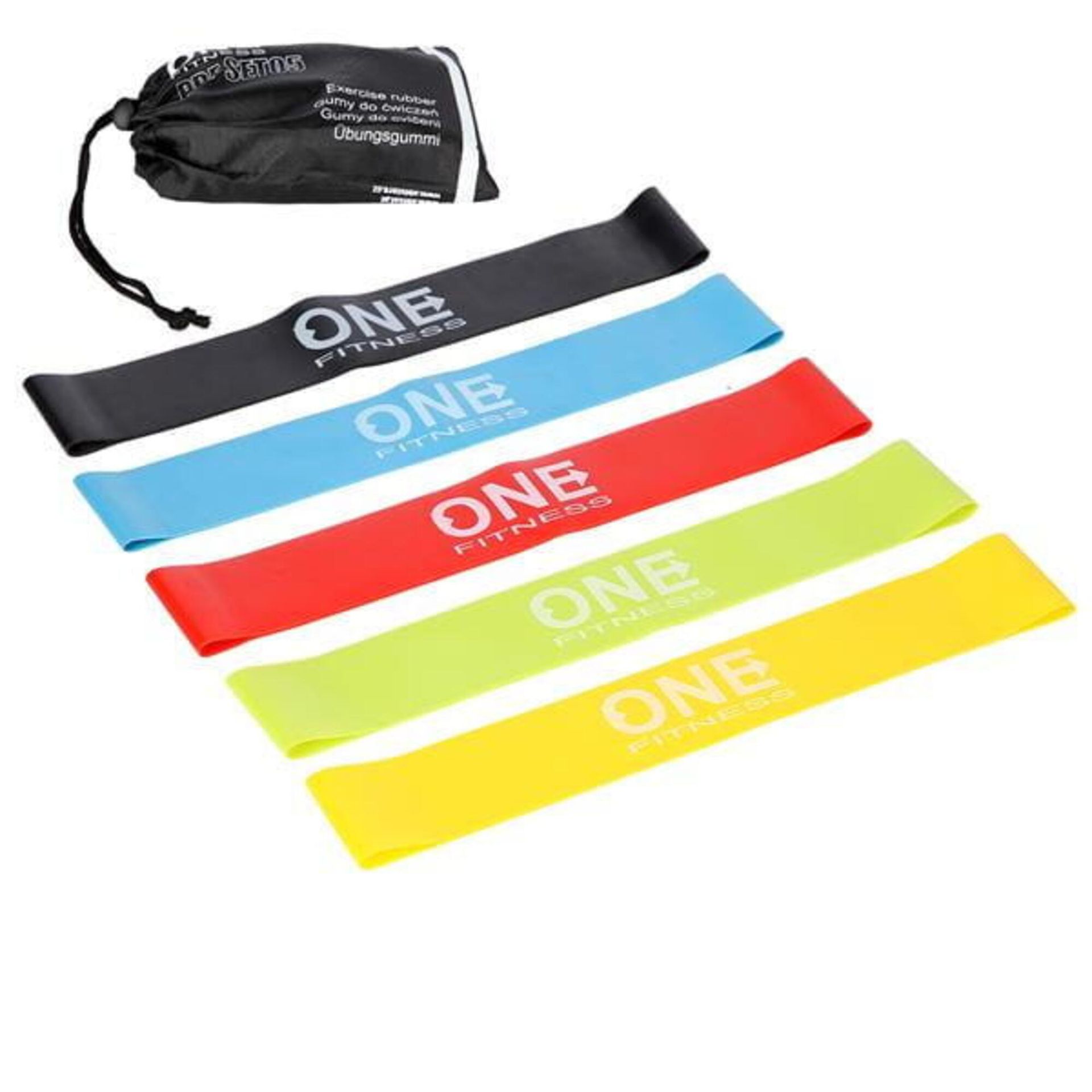 ONE FITNESS GUMY DO ĆWICZEŃ SLIM PBF SET05 ZESTAW ONE FITNESS