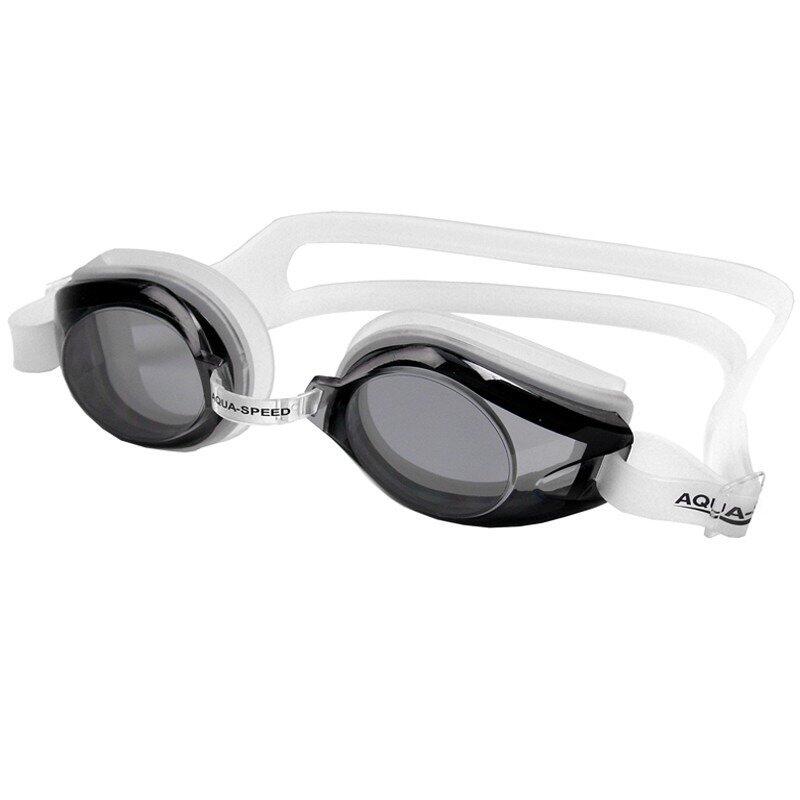 Aqua Speed AquaSpeed, Okulary pływackie, Avanti, białe z ciemnymi szkłami
