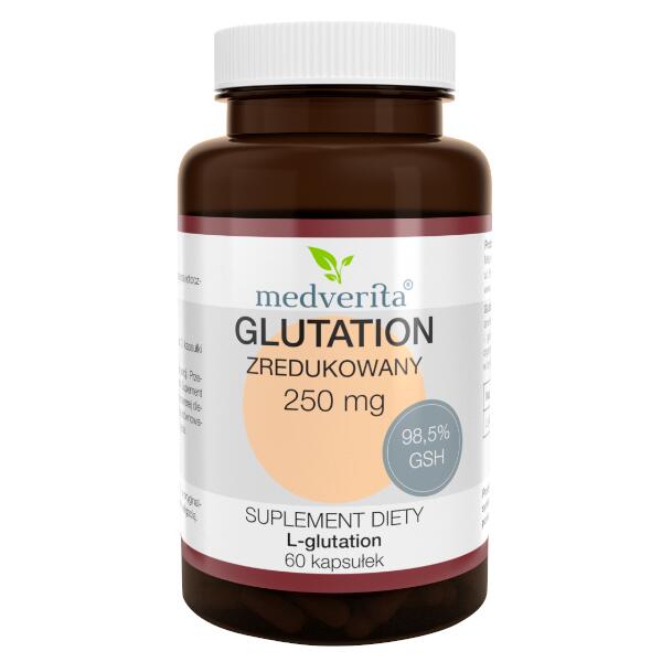 Glutation Zredukowany 250mg MEDVERITA 60 kaps