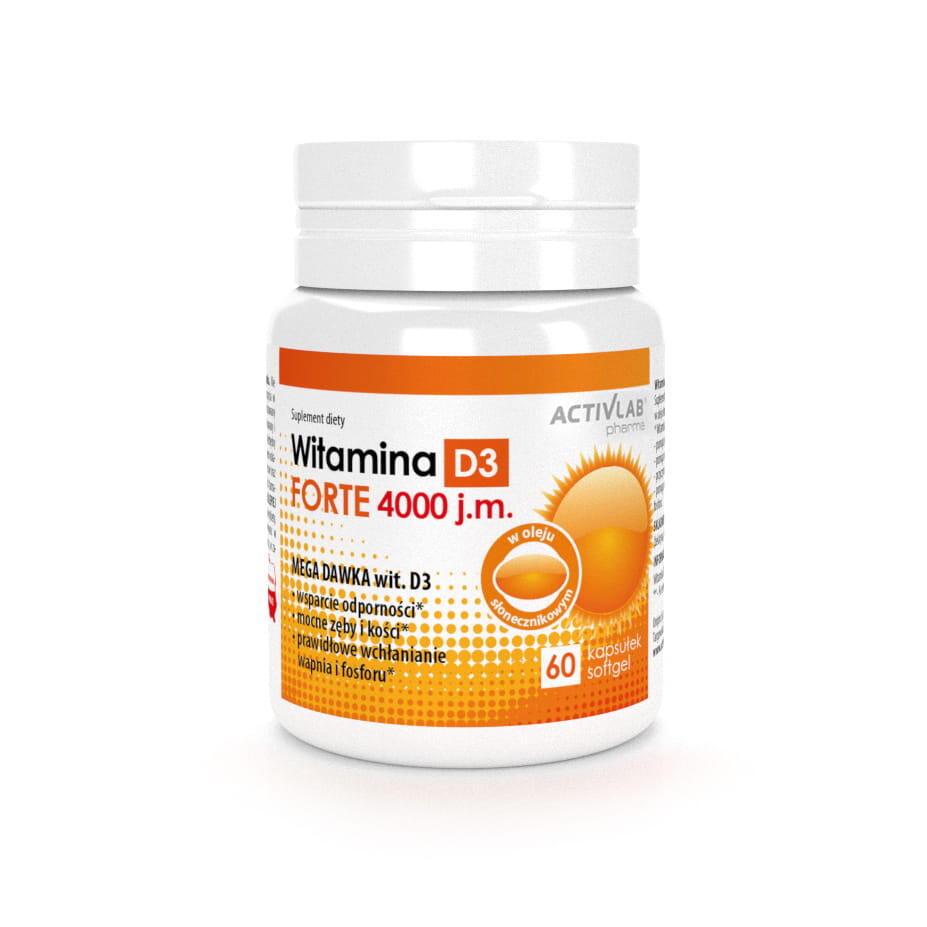 Activlab Witamina D3 Forte 4000IU [ 60softkaps. ] -