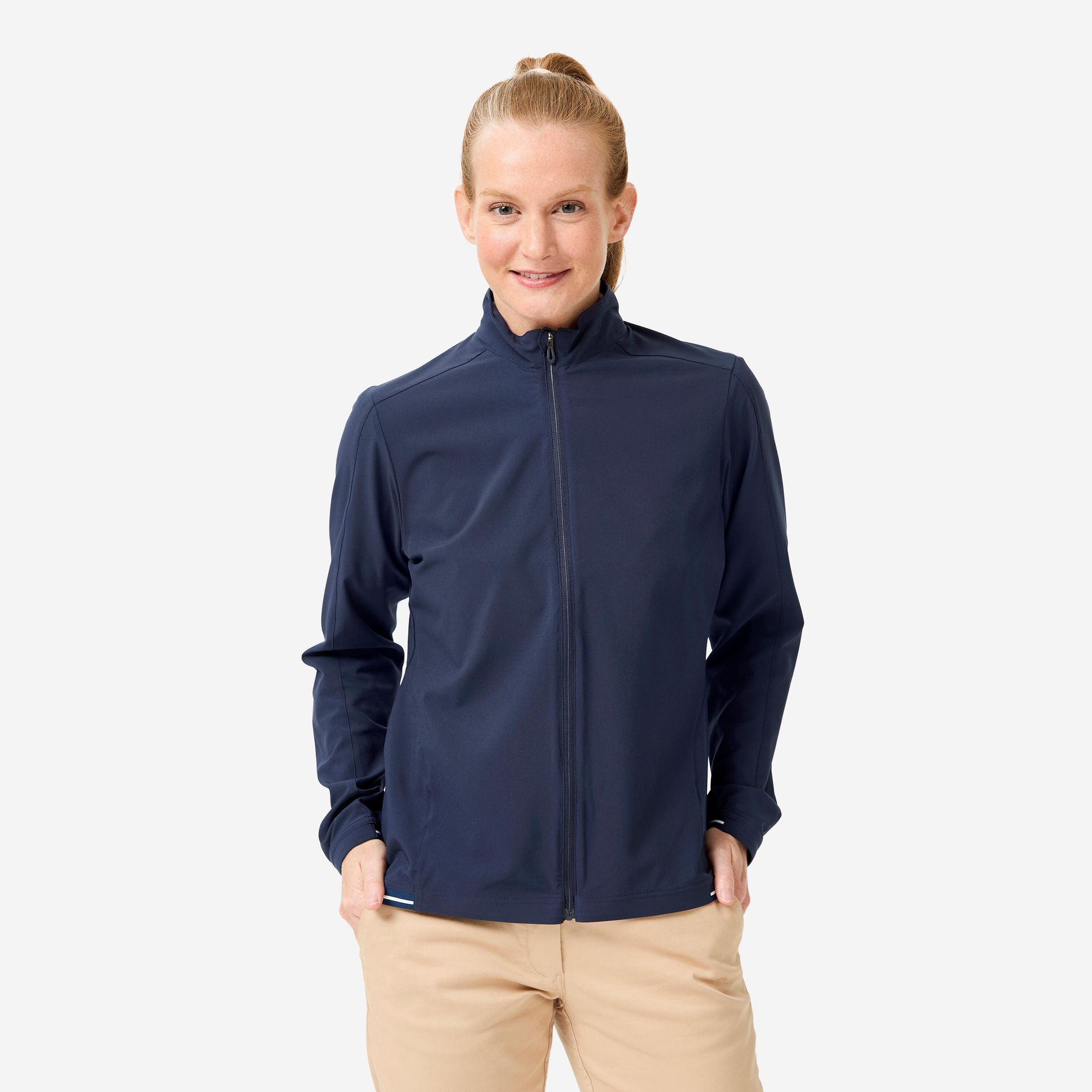 Bluza wiatroszczelna do golfa RW500 damska