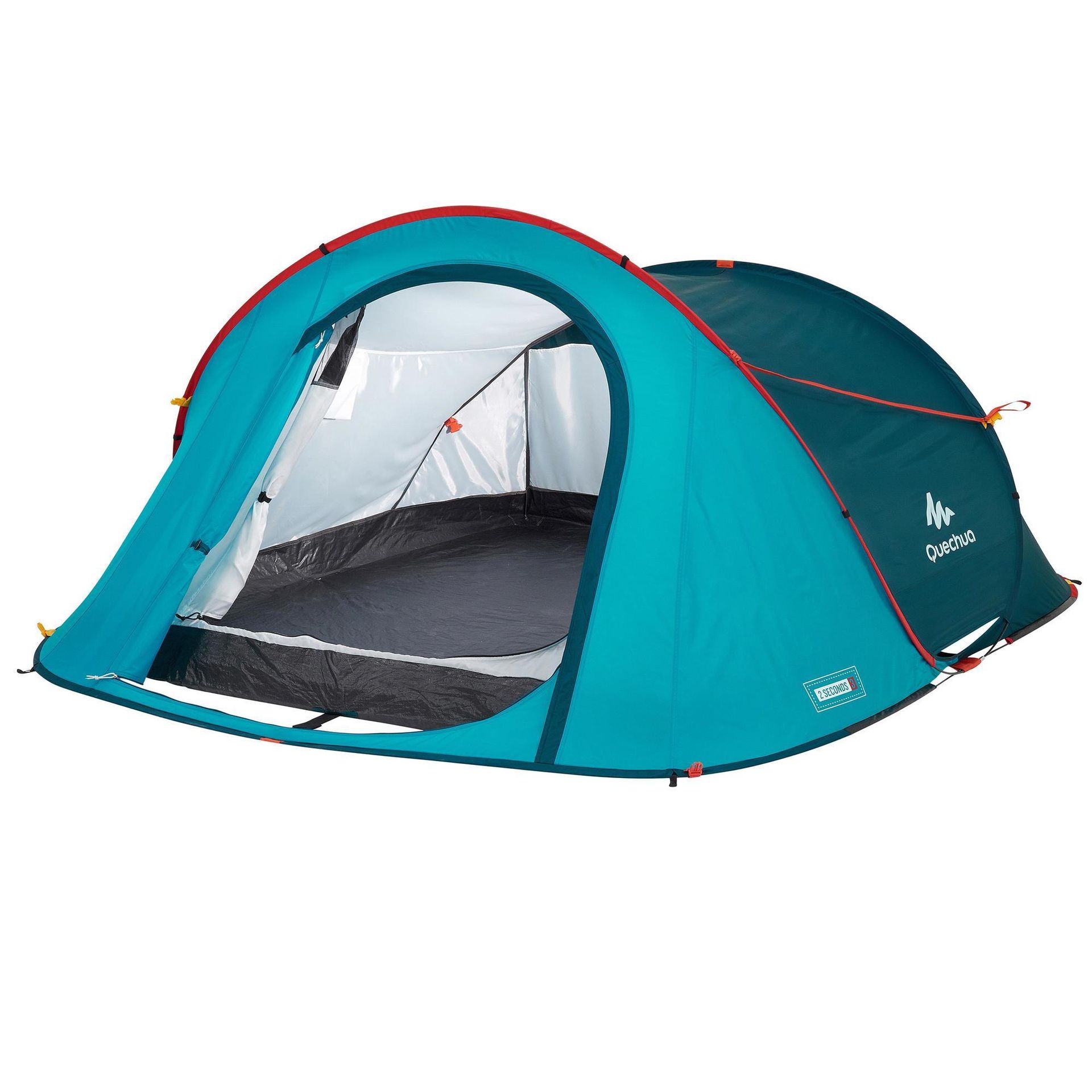 QUECHUA Namiot kempingowy - 2 SECONDS - 3-osobowy
