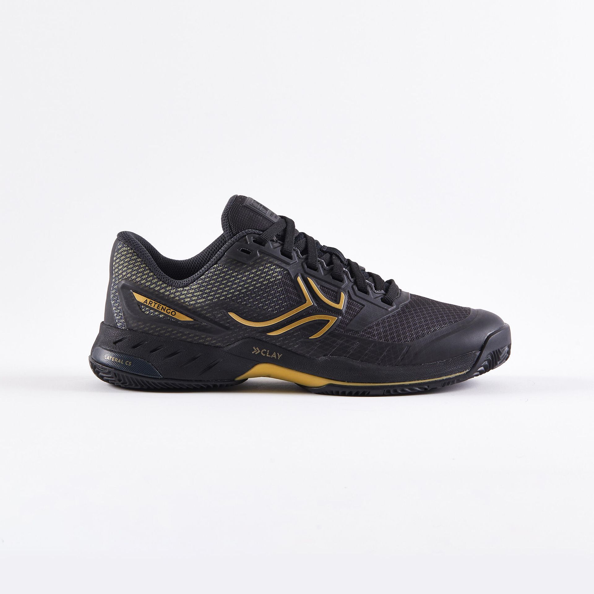 ARTENGO Buty do tenisa TS990 damskie na mączkę ceglaną female Czarny Szary