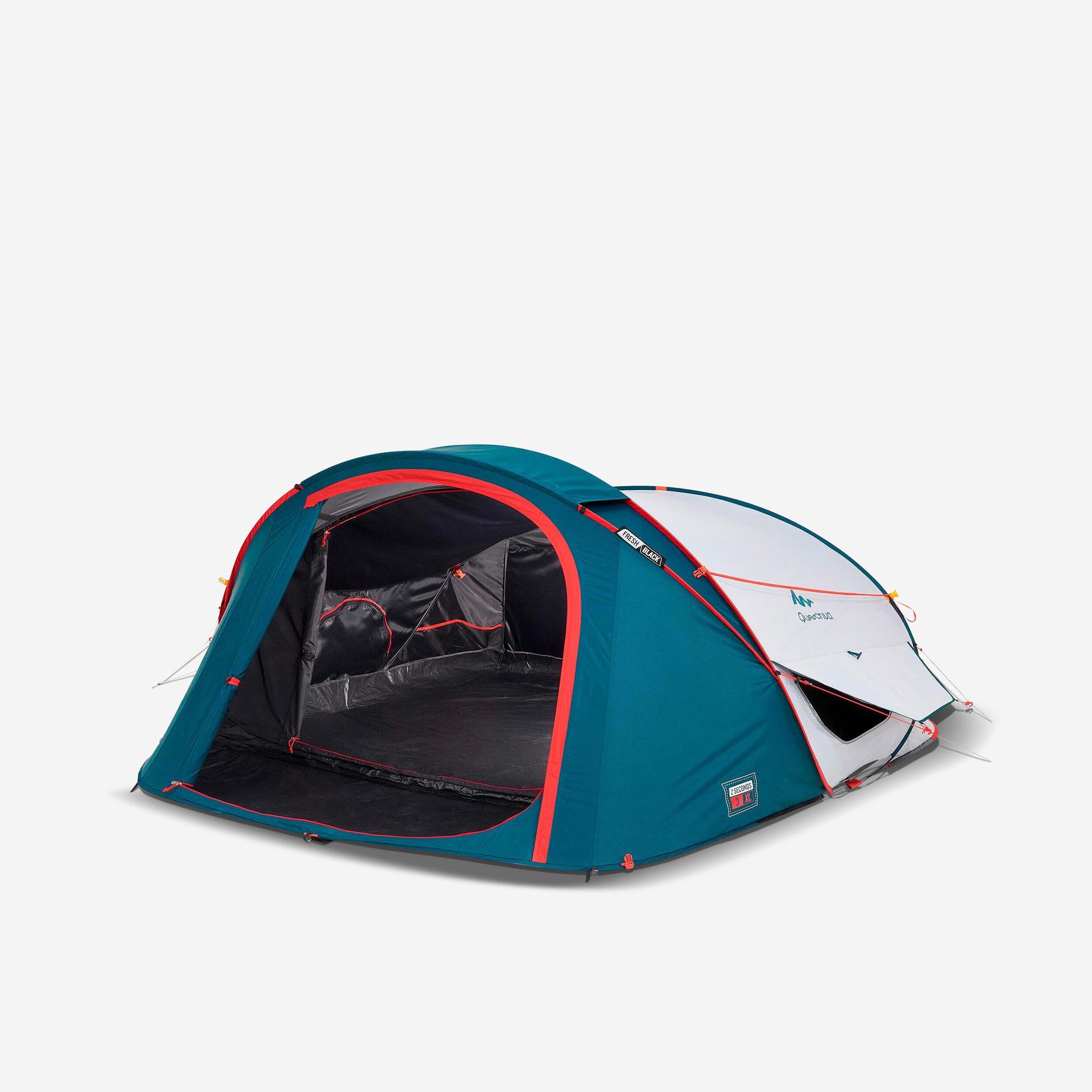 QUECHUA Namiot kempingowy - 2 SECONDS XL FRESH&BLACK - 3-osobowy