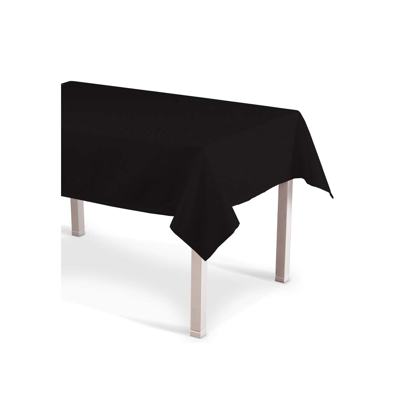 Dekoria prostokątny obrus na stół 130x210 cm dekoracja stołu Czarny 435-702-09