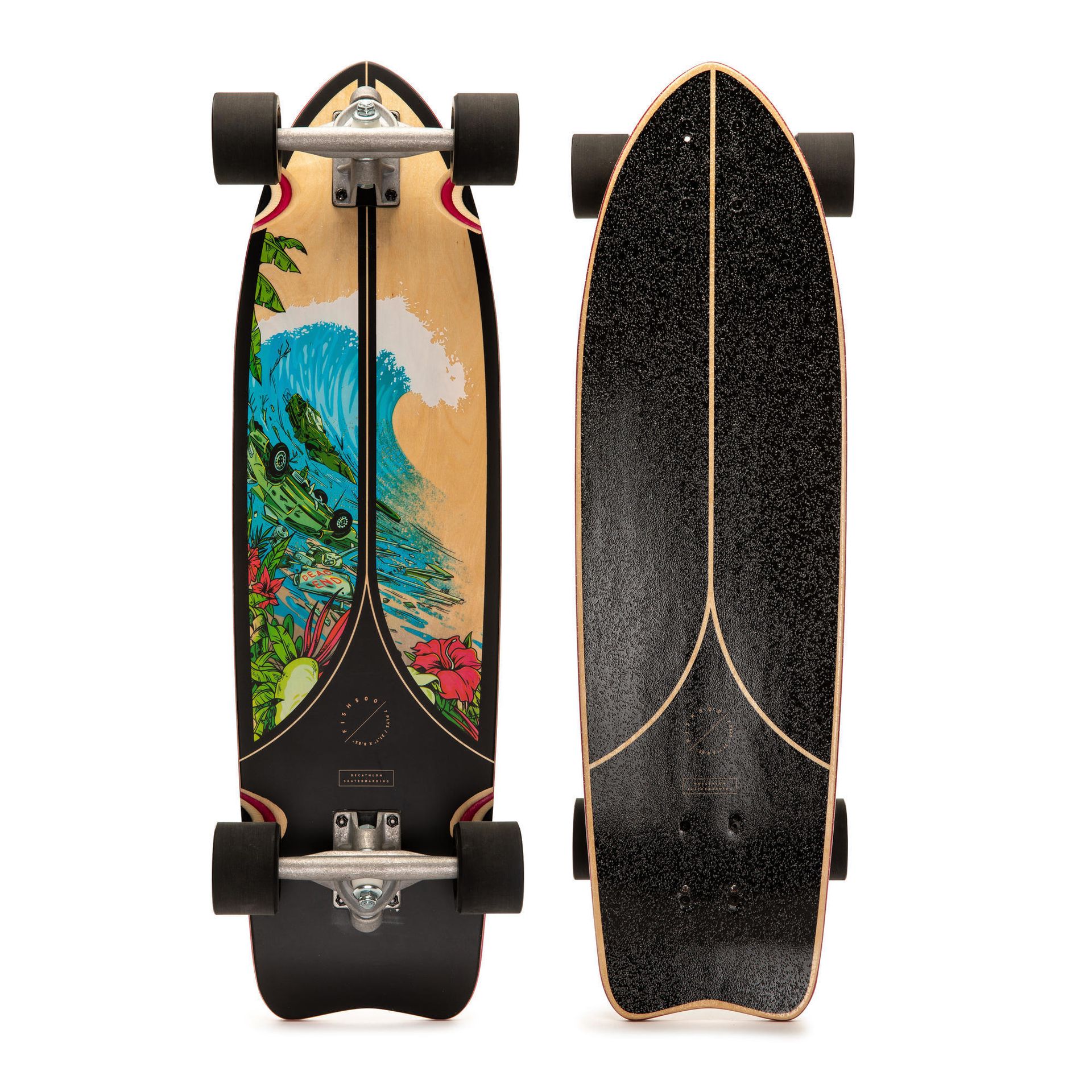 OXELO Deskorolka Longboard FISH 500 unisex