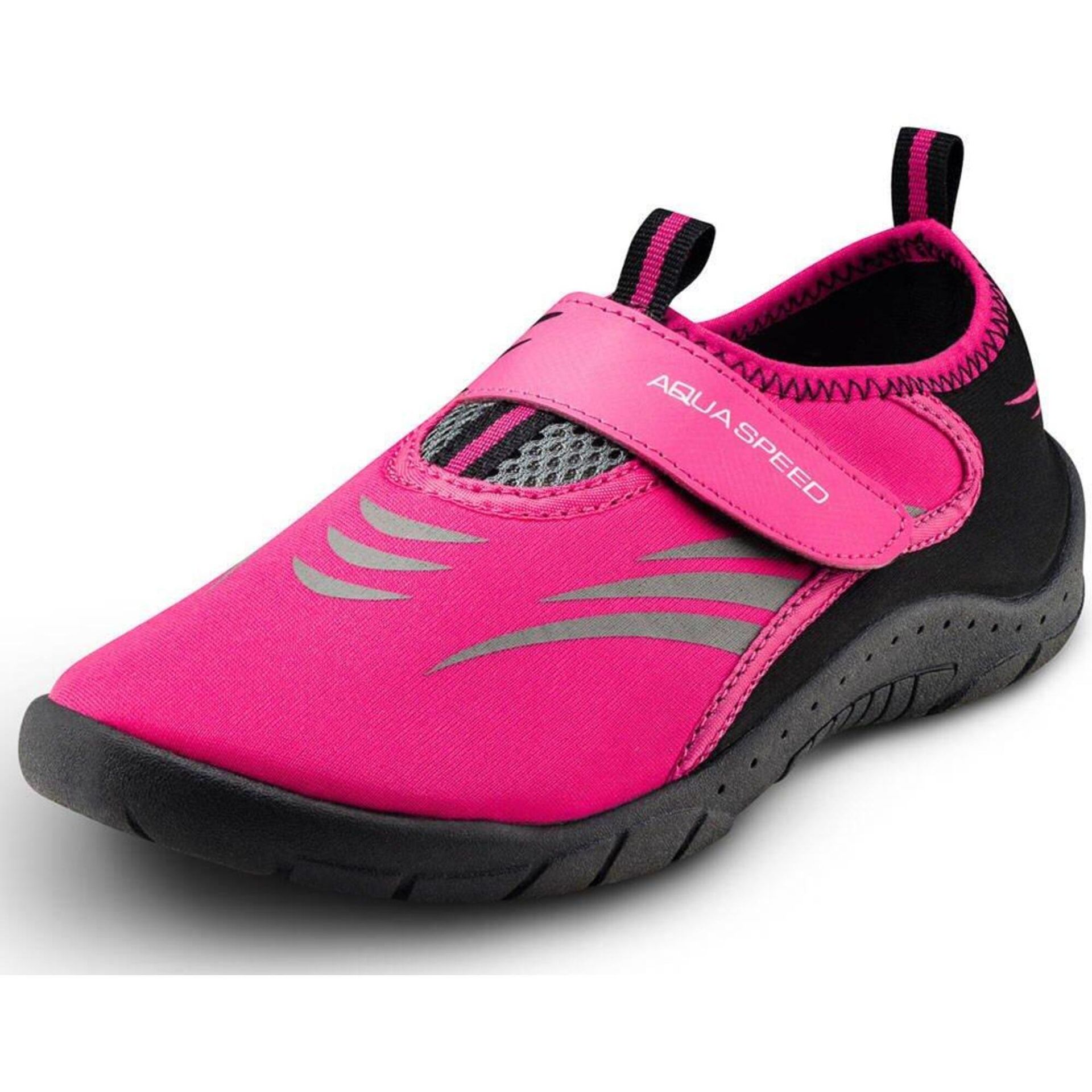 Aqua Speed Buty do pływania Obuwie na basen różowo-czarne Rozmiar 38 7622
