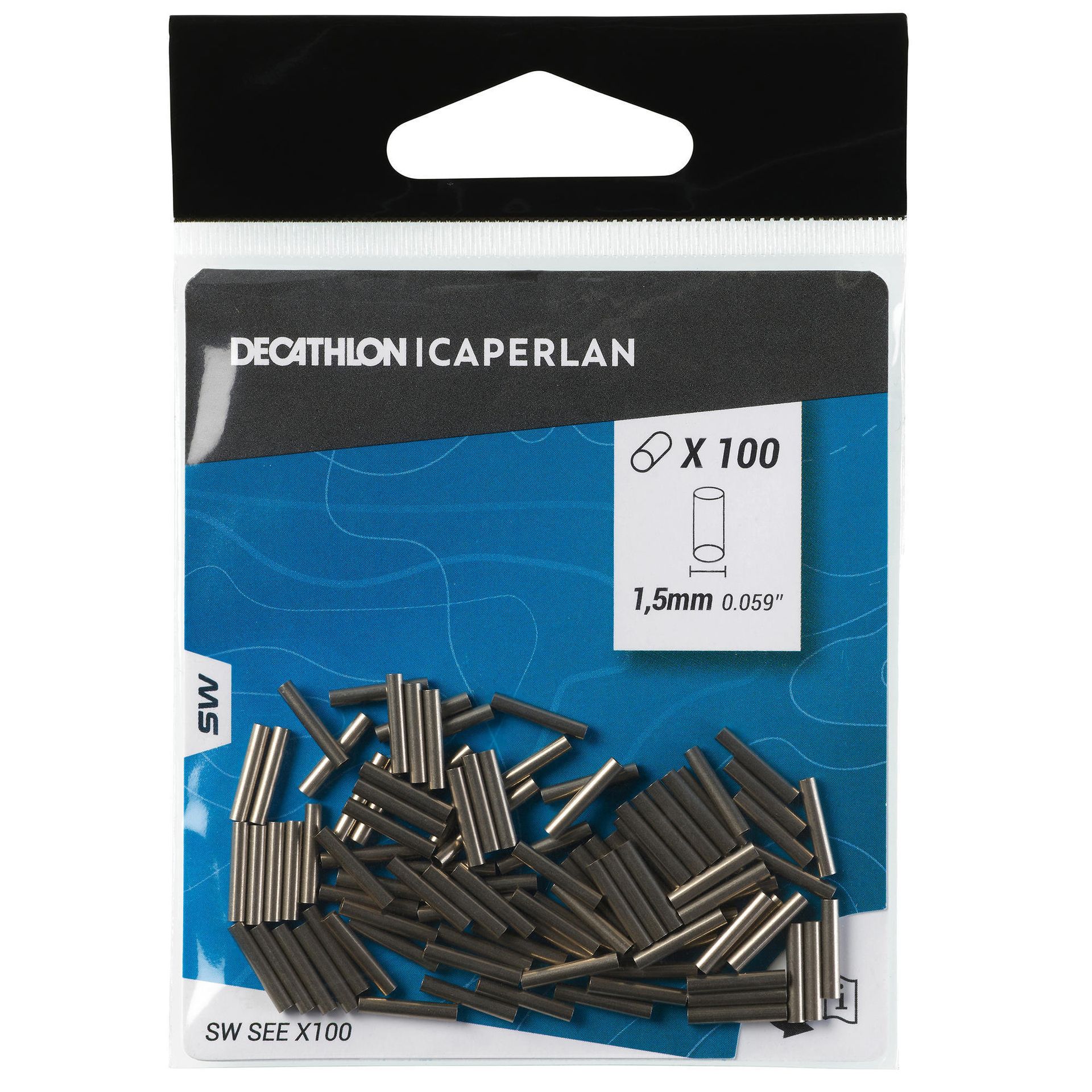 CAPERLAN Rurki zaciskowe 1,5 mm x 100 Unisex
