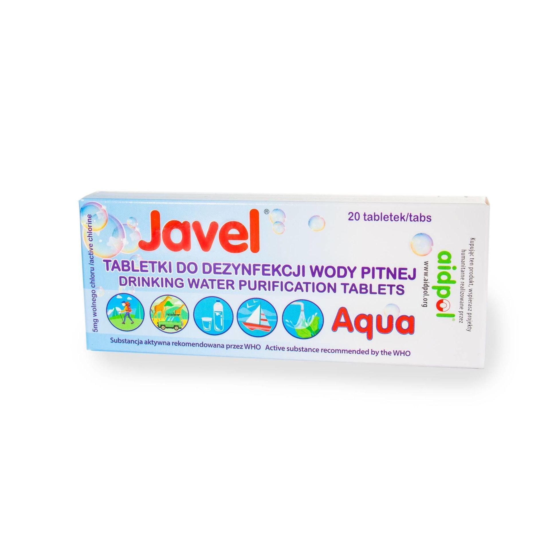 JAVEL Tabletki do uzdatniania wody AQUA