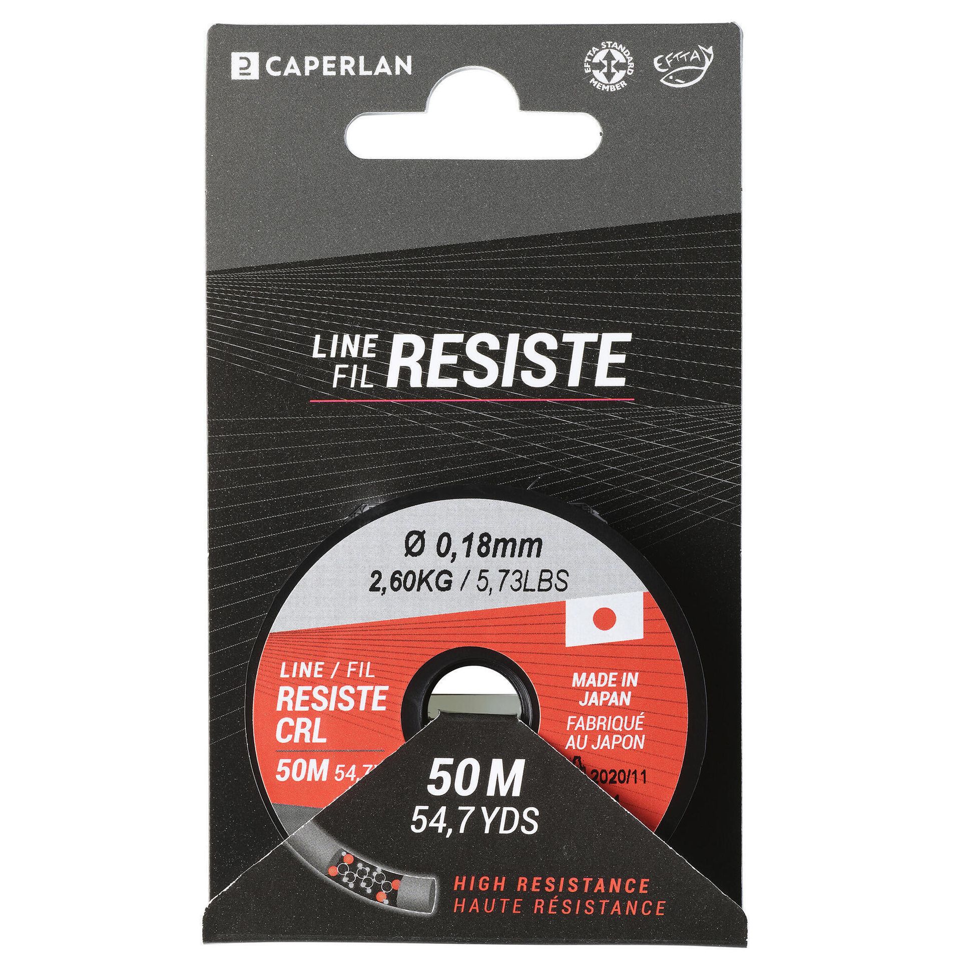 CAPERLAN Żyłka LINE RESIST CRISTAL 50M 0,18 Unisex